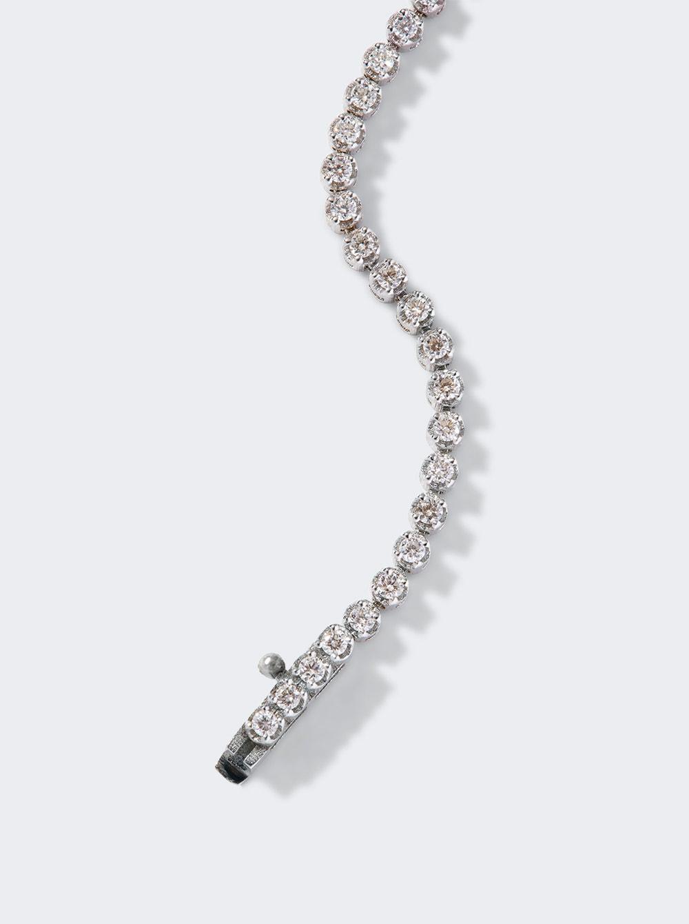 Crown Tennis Bracelet 18k White Gold | The Webster by NICOLE TRUNFIO Crown Tennis Bracelet 18k White Gold | The Webster by NICOLE TRUNFIO