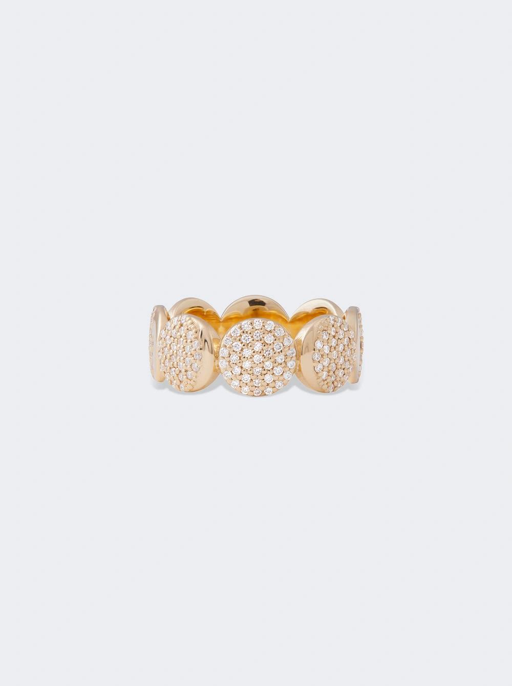 Moon Phase Diamond Ring 18k Yellow Gold  | The Webster by NICOLE TRUNFIO