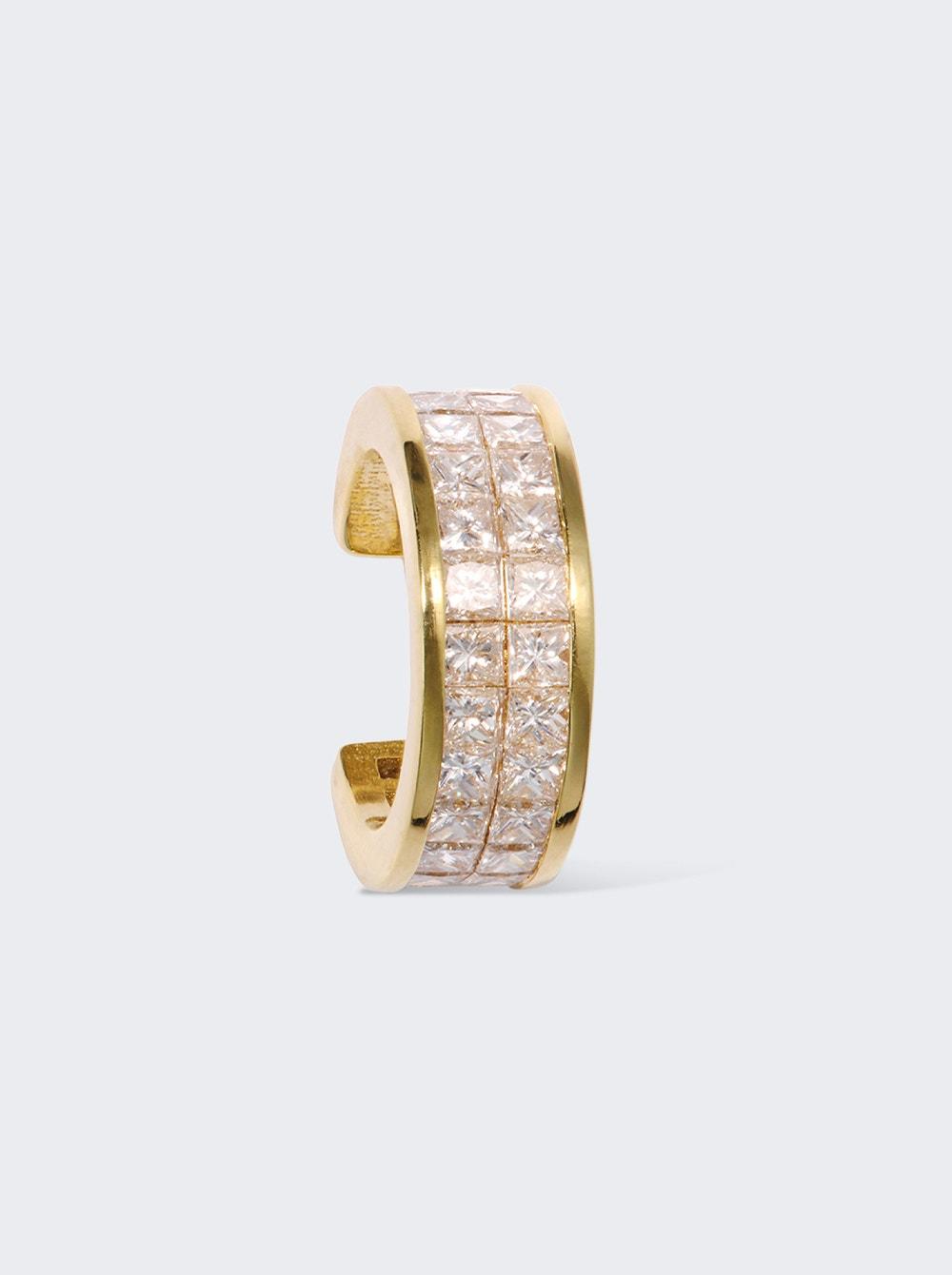 Petite Princess Diamond Ear Cuff 14k Yellow Gold  | The Webster by NICOLE TRUNFIO