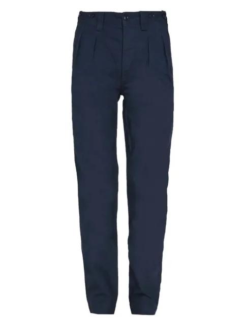 pleated straight-leg trousers by NIGEL CABOURN pleated straight-leg trousers by NIGEL CABOURN