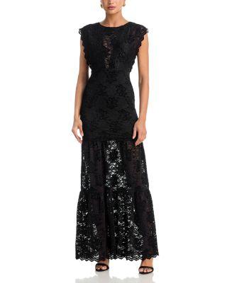 Lace Drop Waist Maxi Dress by NIGHTCAP