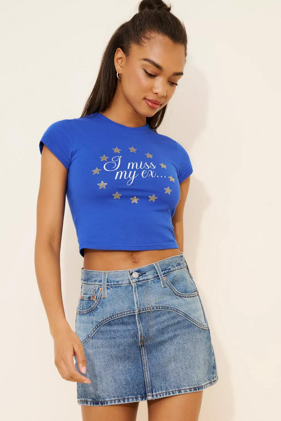 Niihai I Miss My Ex Baby Tee by NII HAI