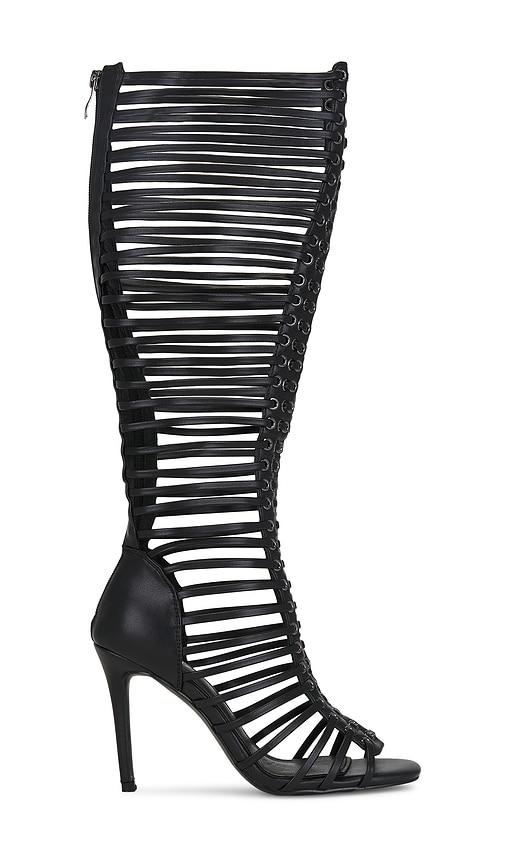 NIIHAI Lock Up Heel in Black by NIIHAI