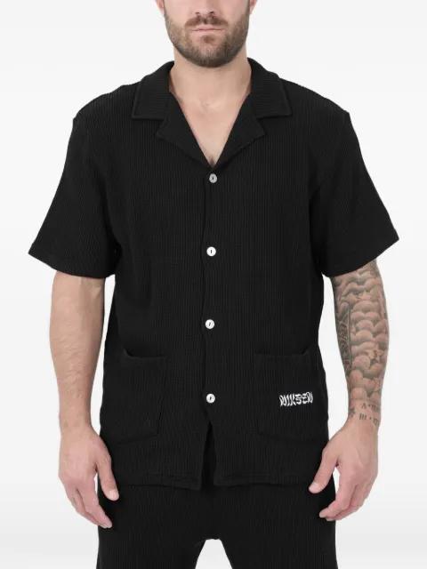 short-sleeve textured shirt by NIKBEN