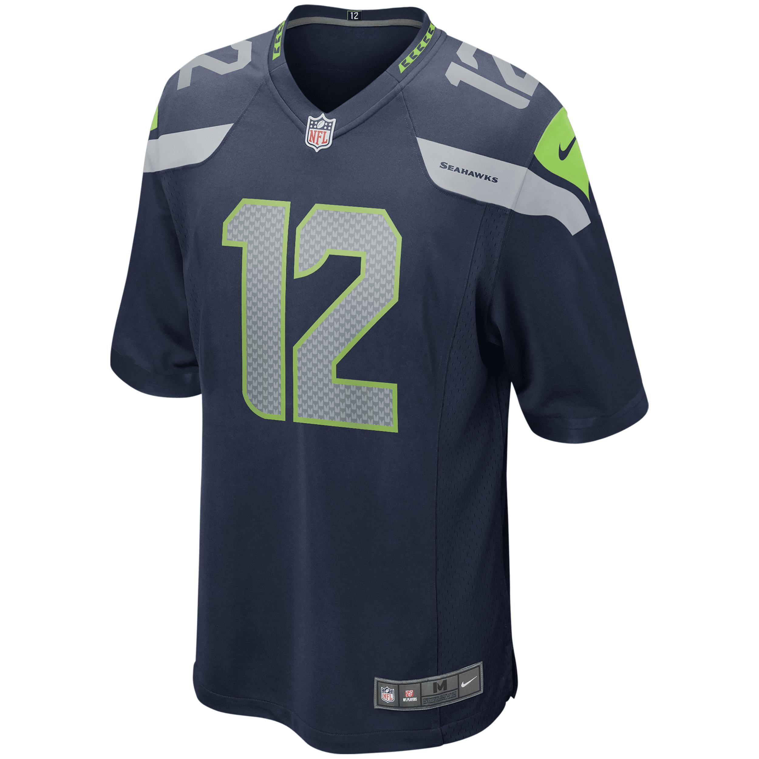 12 Fan Seattle Seahawks Nike Men's NFL Game Jersey by NIKE
