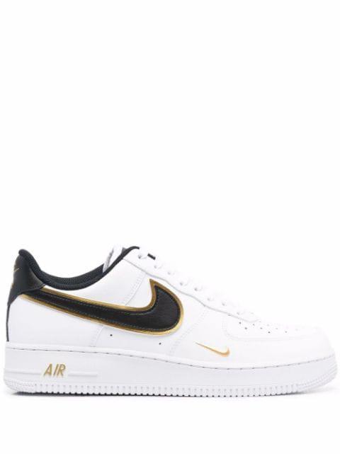 Air Force 1 '07 LV8 ''Double Swoosh - White/Black/Gold'' sneakers by NIKE
