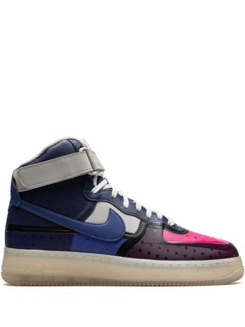 Air Force 1 High '07 Premium "Thunder Blue Pink Prime" sneakers by NIKE