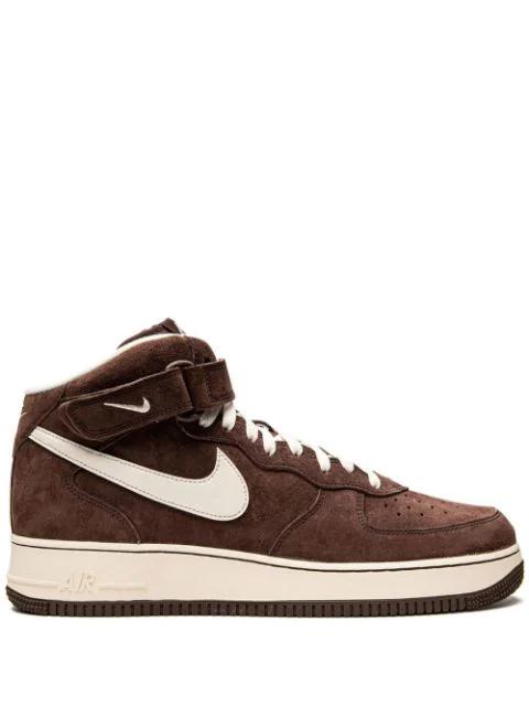Air Force 1 Mid '07 QS "Chocolate" sneakers by NIKE