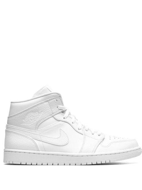 Air Jordan 1 Mid "Triple White" sneakers by NIKE