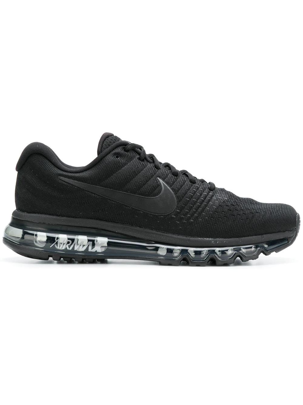 Air Max 2017 "Triple Black" sneakers by NIKE