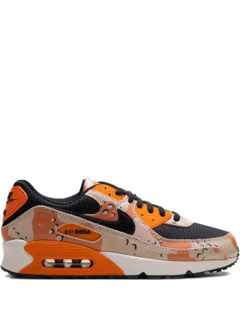 Air Max 90 Premium "Bio Beige/Safety Orange/Phantom/Black" sneakers by NIKE