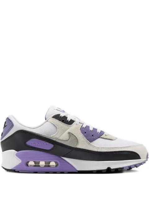 Air Max 90 "White/Dusty Amethyst/Photon Dust/Light Smoke Grey" sneakers by NIKE