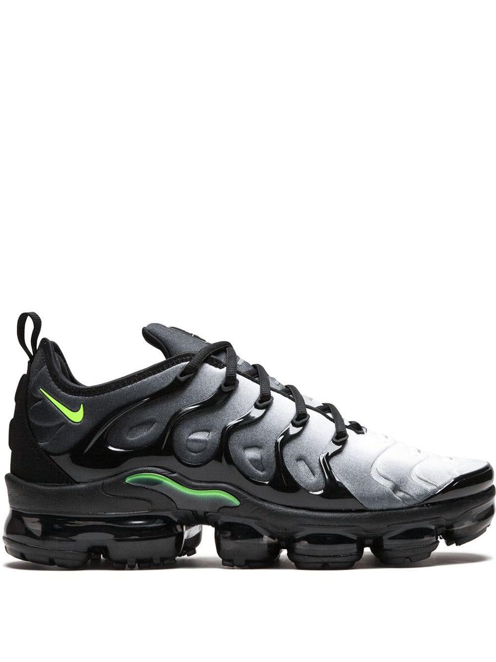 Air Vapormax Plus "Black/Volt-White" sneakers by NIKE