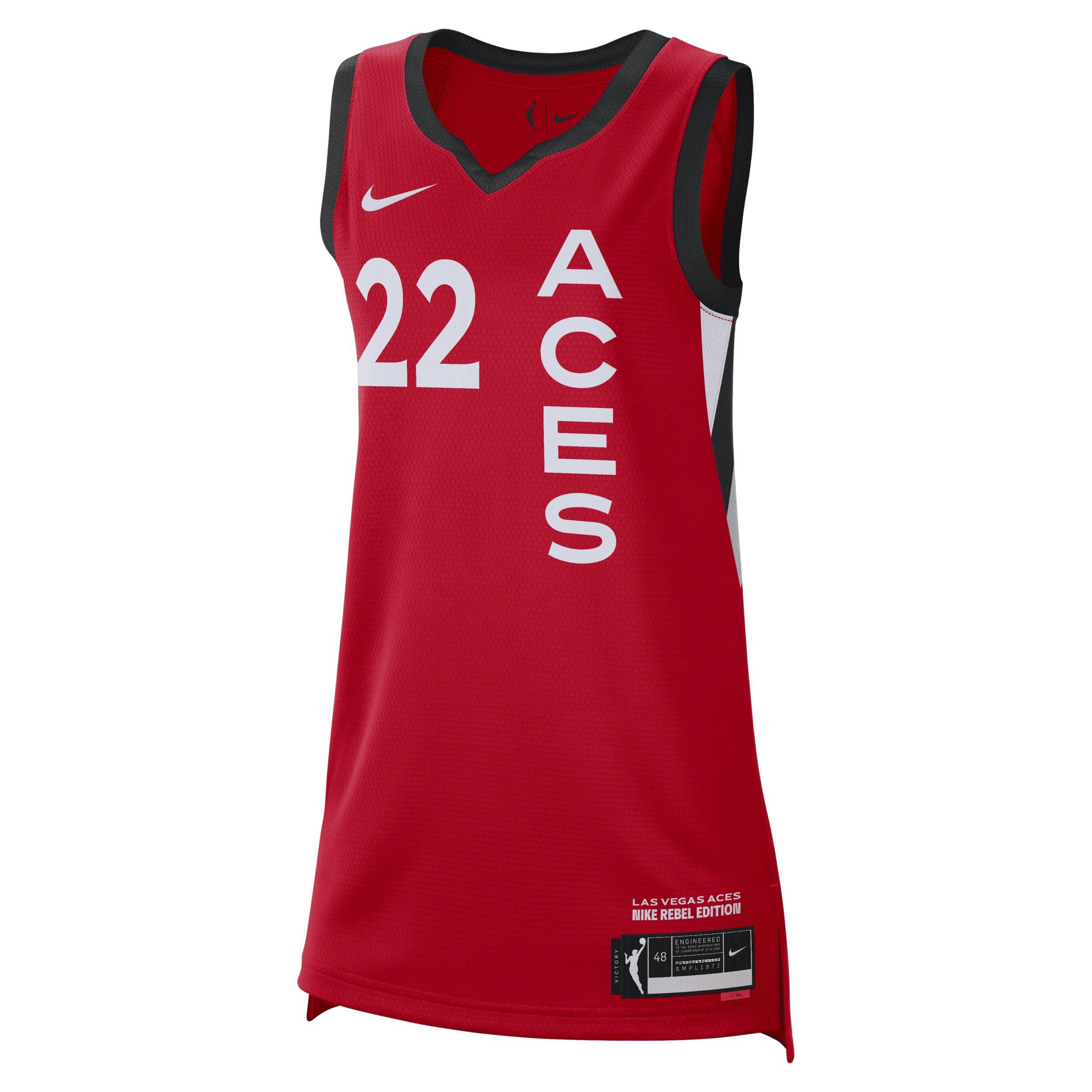 A'ja Wilson Las Vegas Aces 2024 Rebel Edition Nike Women's Dri-FIT WNBA Victory Jersey by NIKE