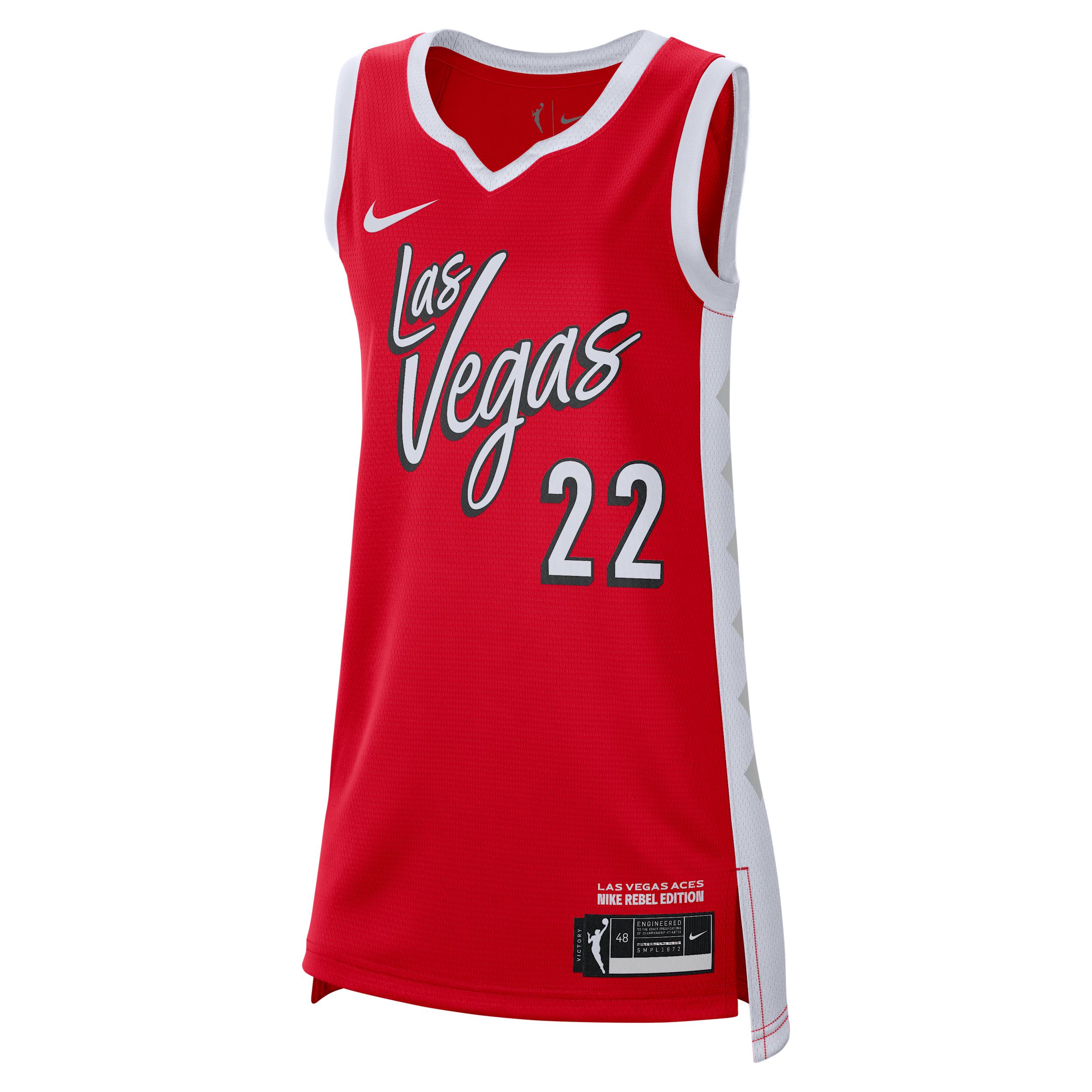 A'ja Wilson Las Vegas Aces 2026 Rebel Edition Nike Women's Dri-FIT WNBA Rebel Jersey by NIKE