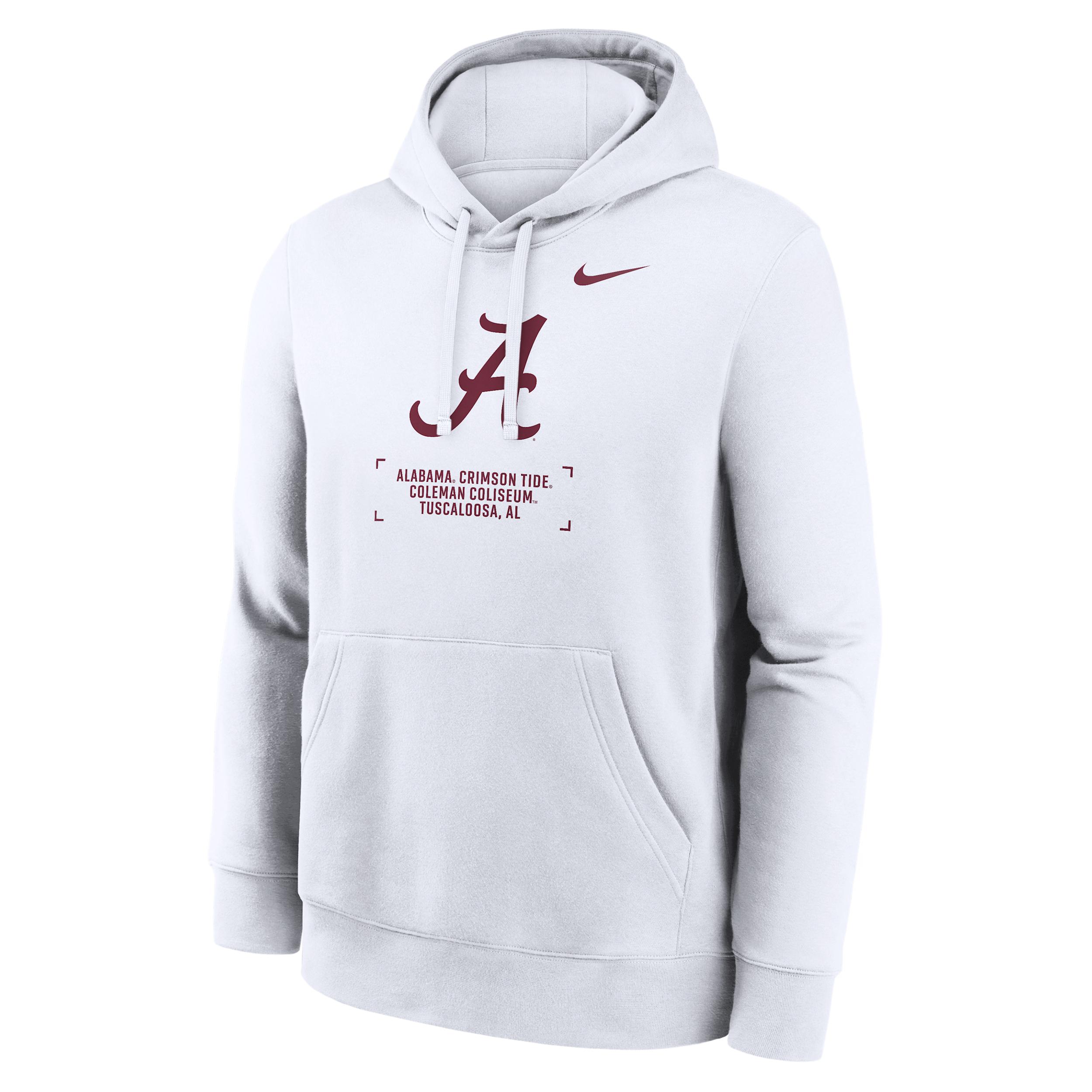Alabama Club Basketball 2-Hit Nike Men's College Pullover Hoodie by NIKE