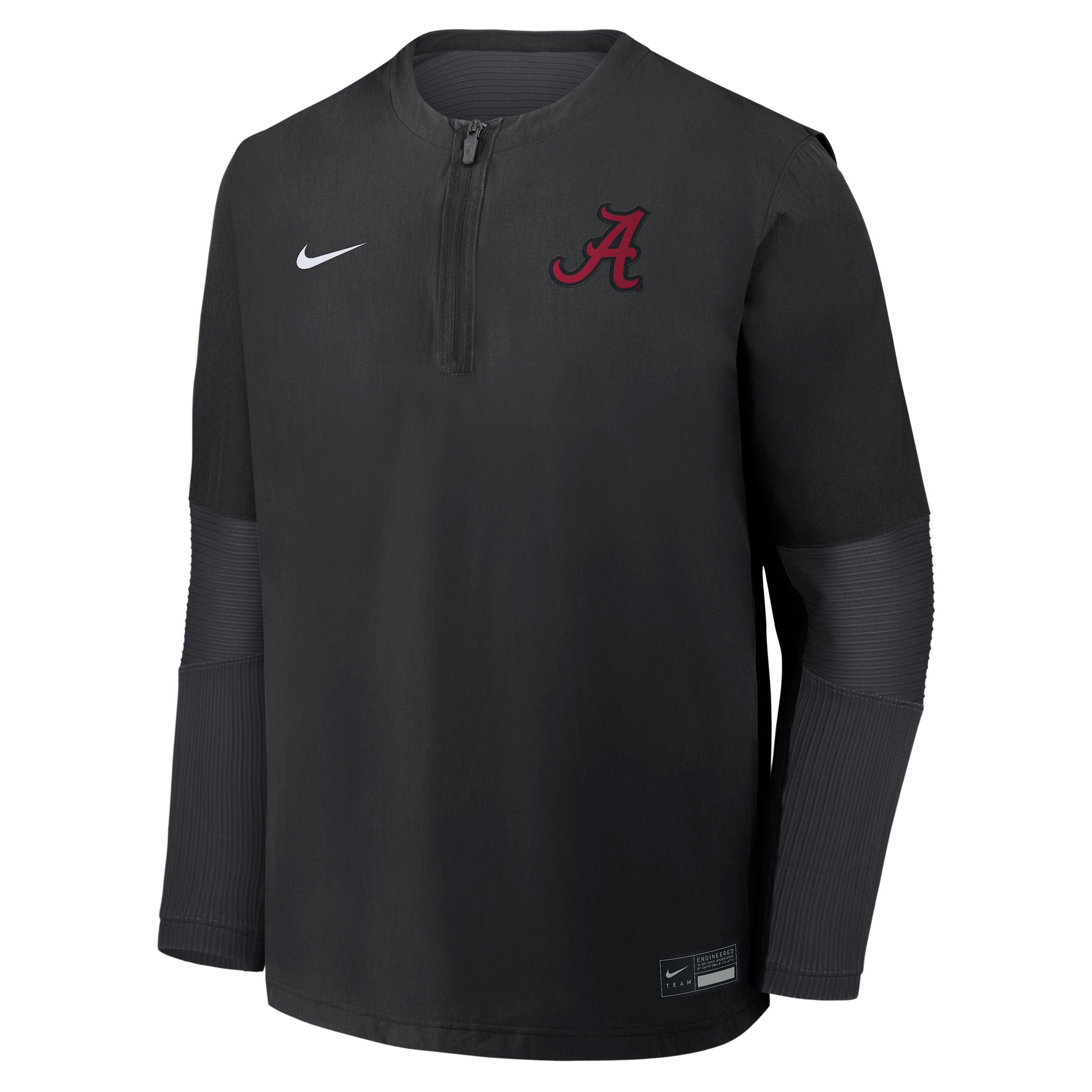 Alabama Dugout Nike Men's Dri-FIT College 1/4-Zip Long-Sleeve Windshirt by NIKE
