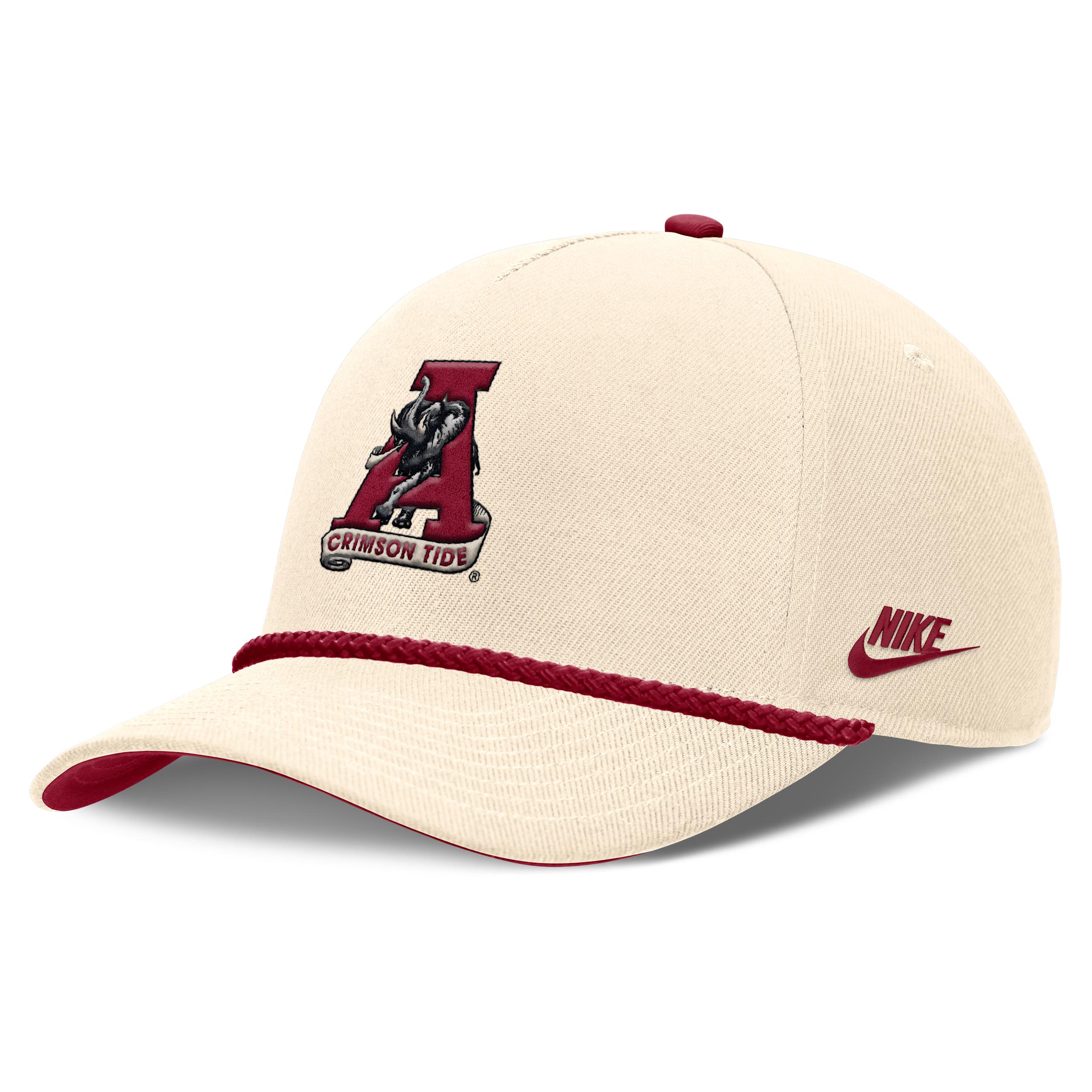Alabama Legacy Vintage Rope Rise Nike Unisex College Adjustable Hat by NIKE