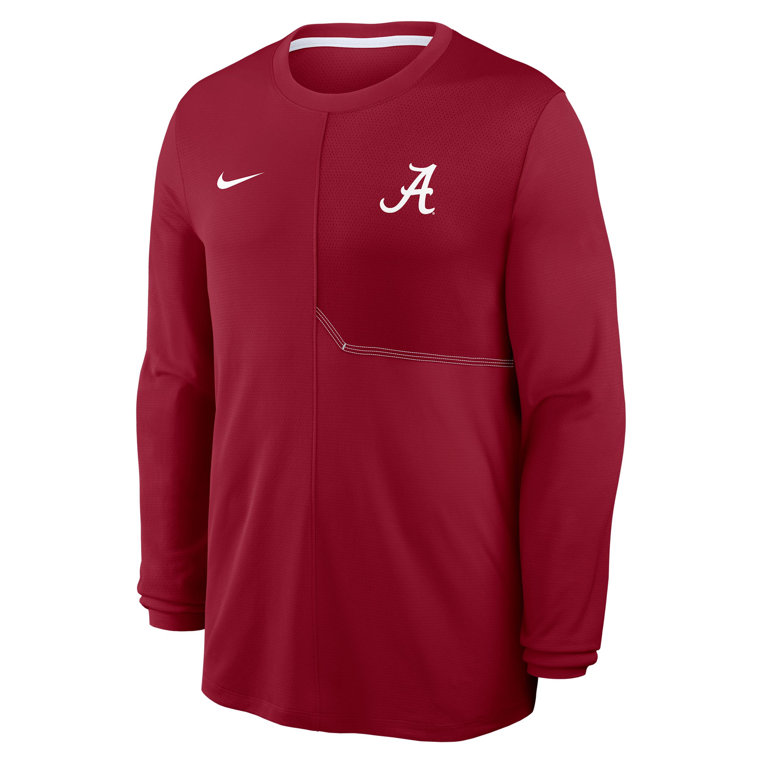 Alabama Sideline Coach Nike Men's Dri-FIT College Long-Sleeve Top by NIKE