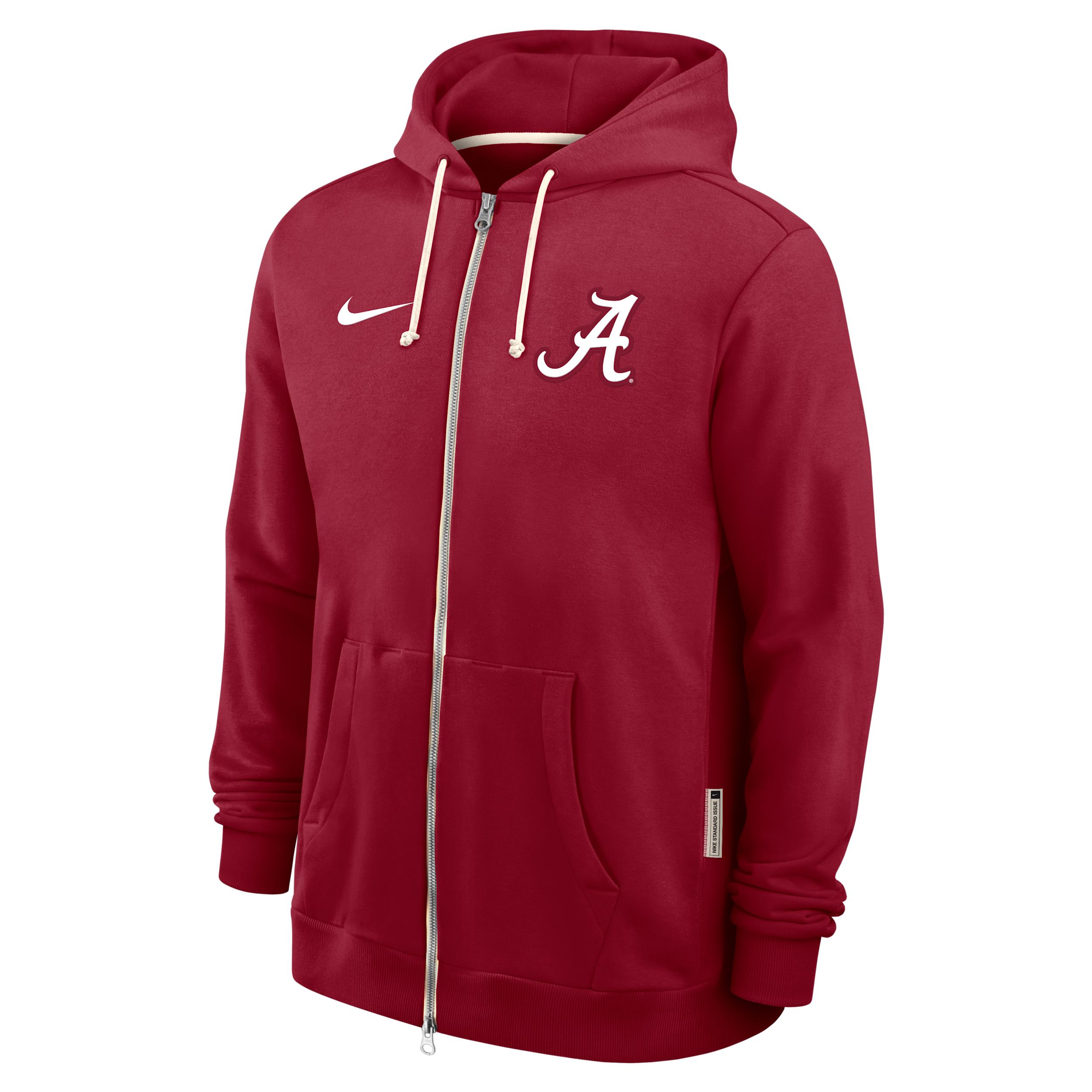 Alabama Sideline Nike Men's Dri-FIT College Full-Zip Hoodie by NIKE