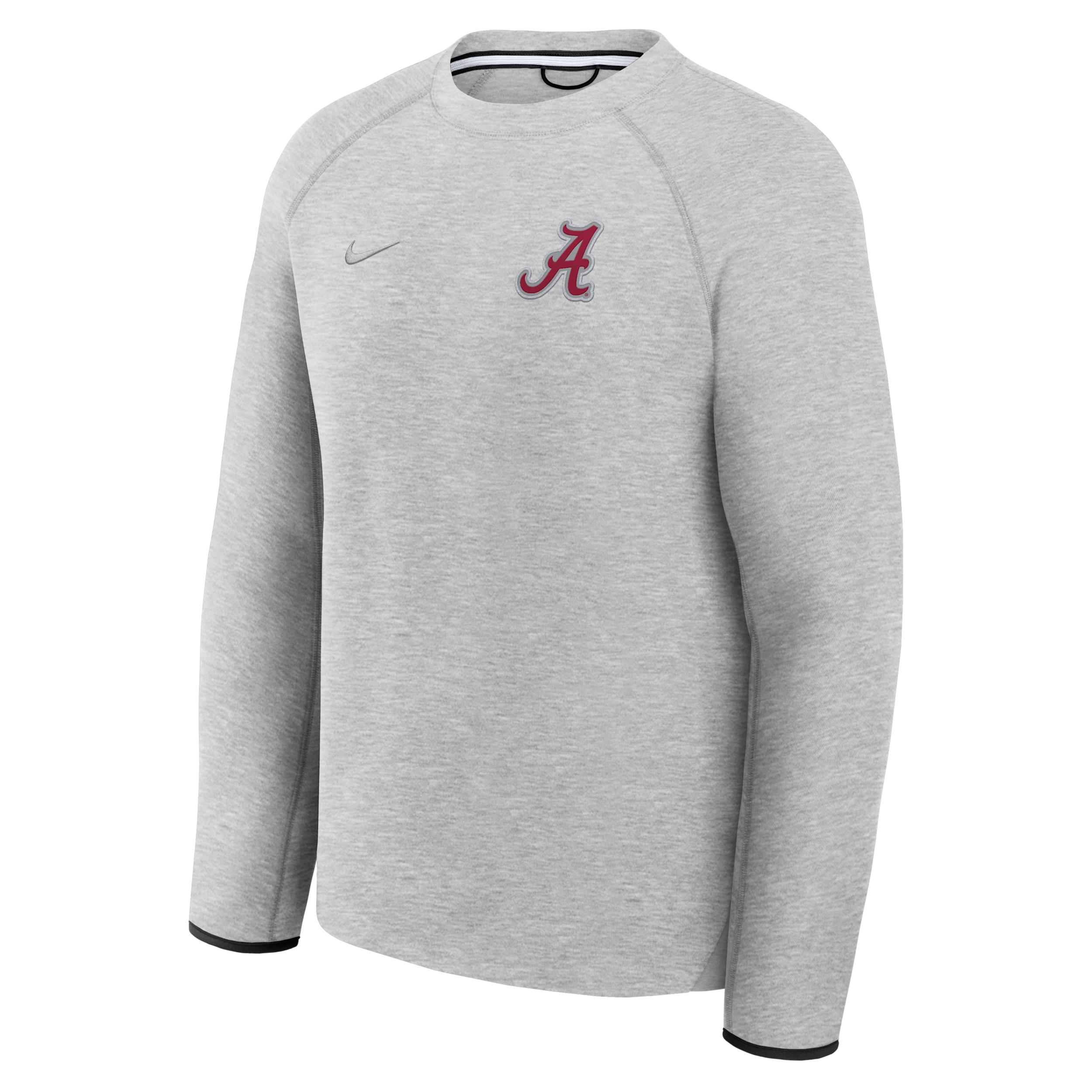 Alabama Tech Fleece Nike Men's College Pullover Crew by NIKE