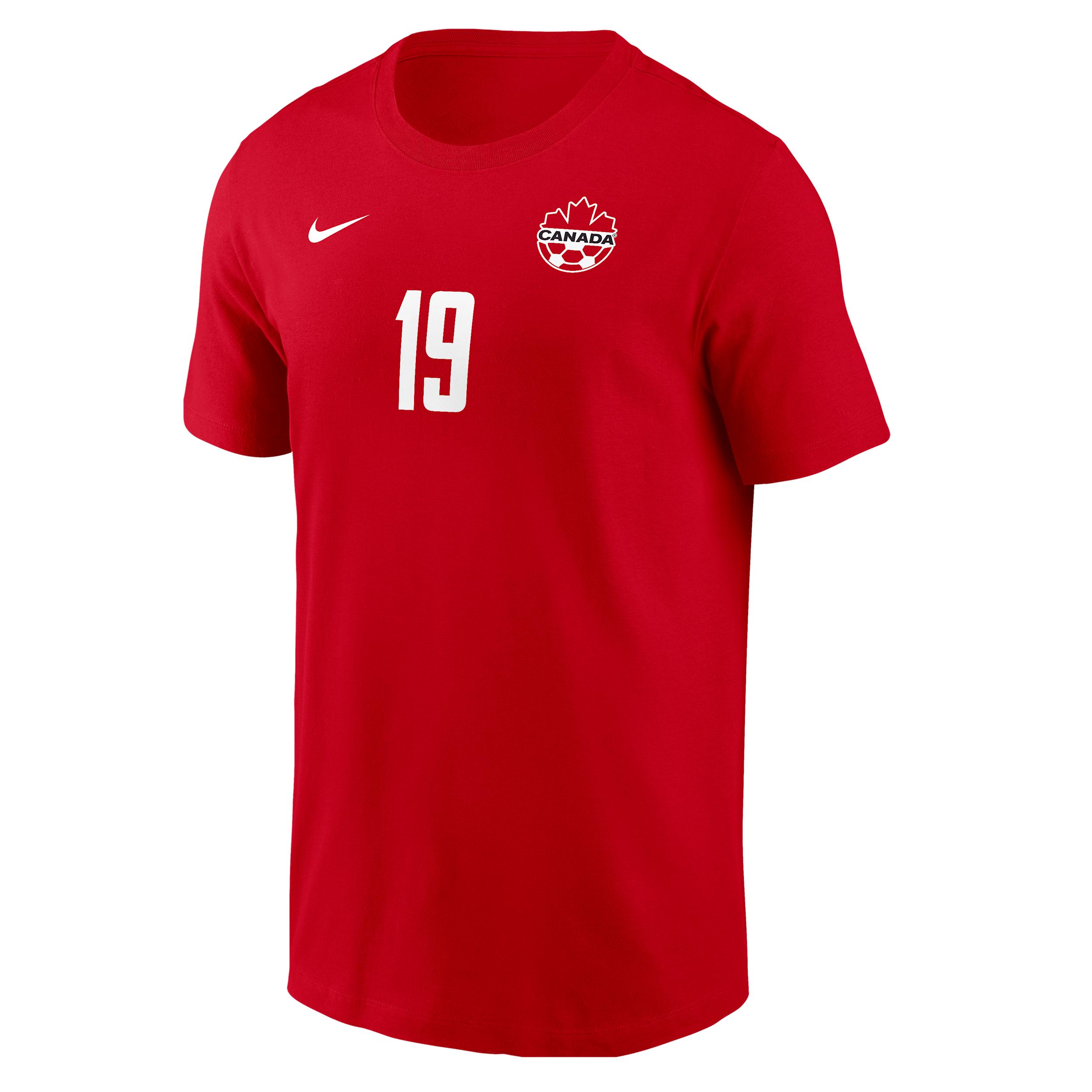 Alphonso Davies Team Canada Nike Men's Soccer T-Shirt by NIKE