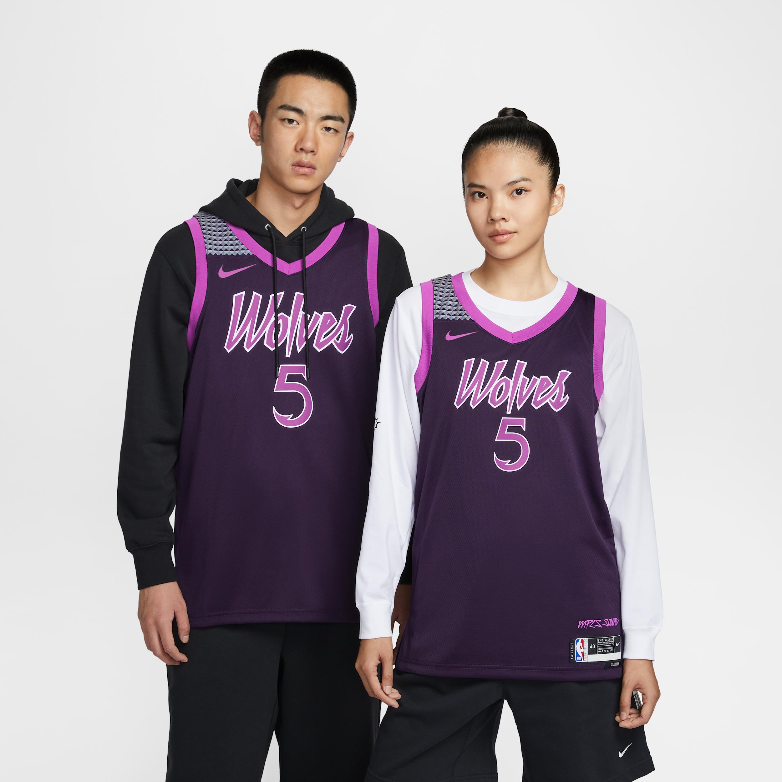Anthony Edwards Minnesota Timberwolves City Edition Nike Men's NBA Swingman Jersey by NIKE