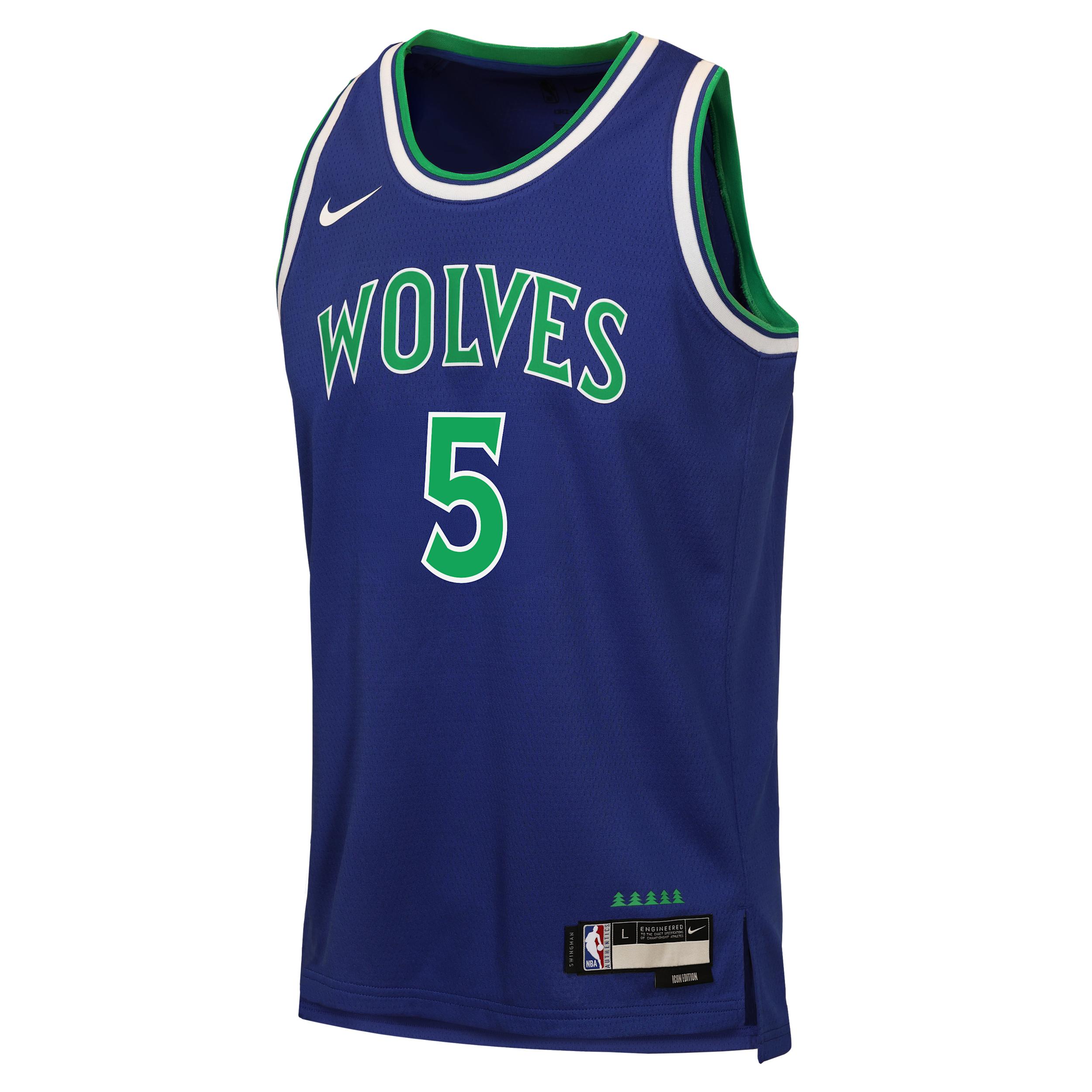 Anthony Edwards Minnesota Timberwolves Icon Edition Big Kids' Nike NBA Swingman Jersey by NIKE
