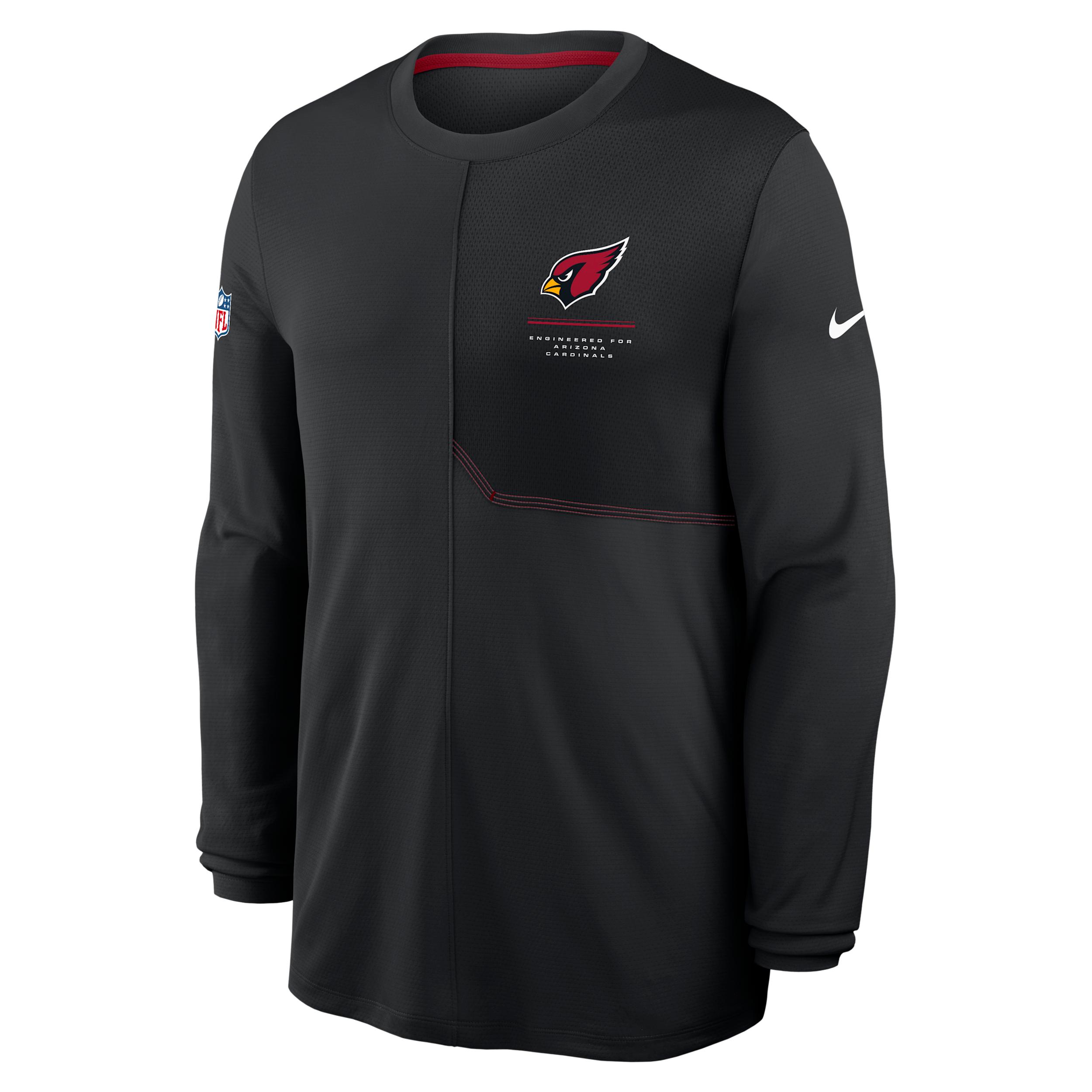 Arizona Cardinals Sideline Coach Nike Men's Dri-FIT NFL Long-Sleeve Top by NIKE