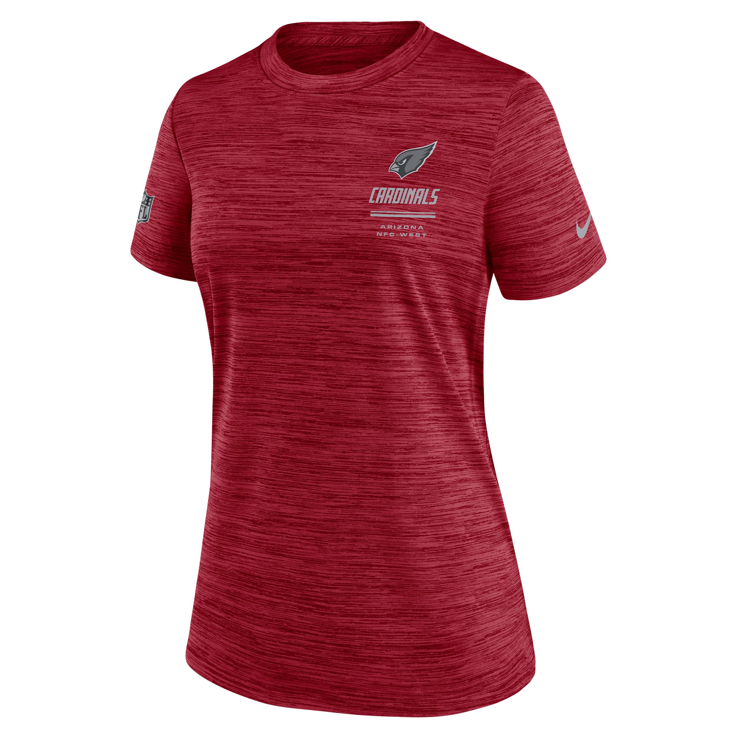 Arizona Cardinals Sideline Velocity Nike Women's Dri-FIT NFL T-Shirt by NIKE