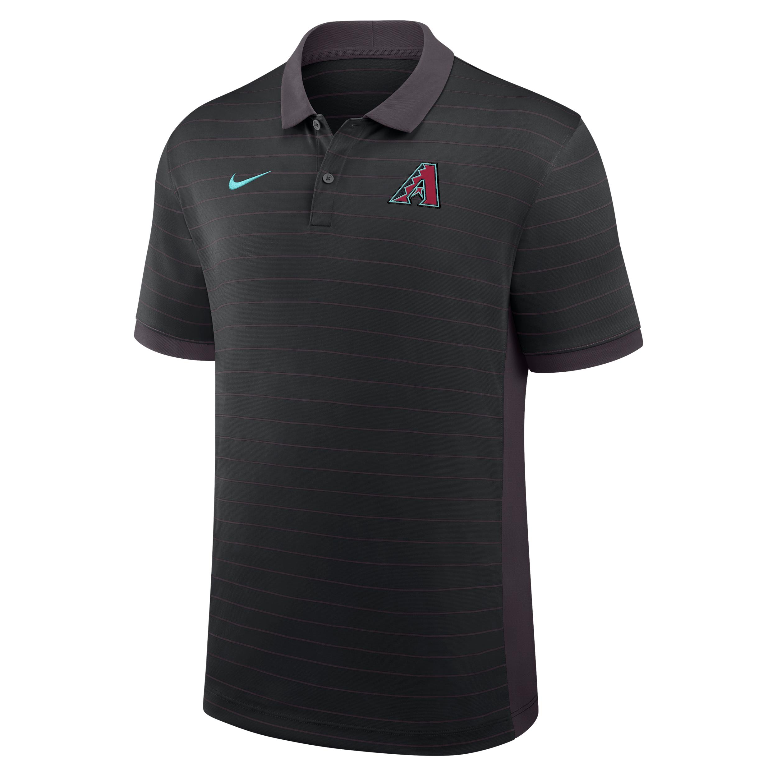 Arizona Diamondbacks Authentic Collection Striped Victory Nike Men's Dri-FIT MLB Polo by NIKE