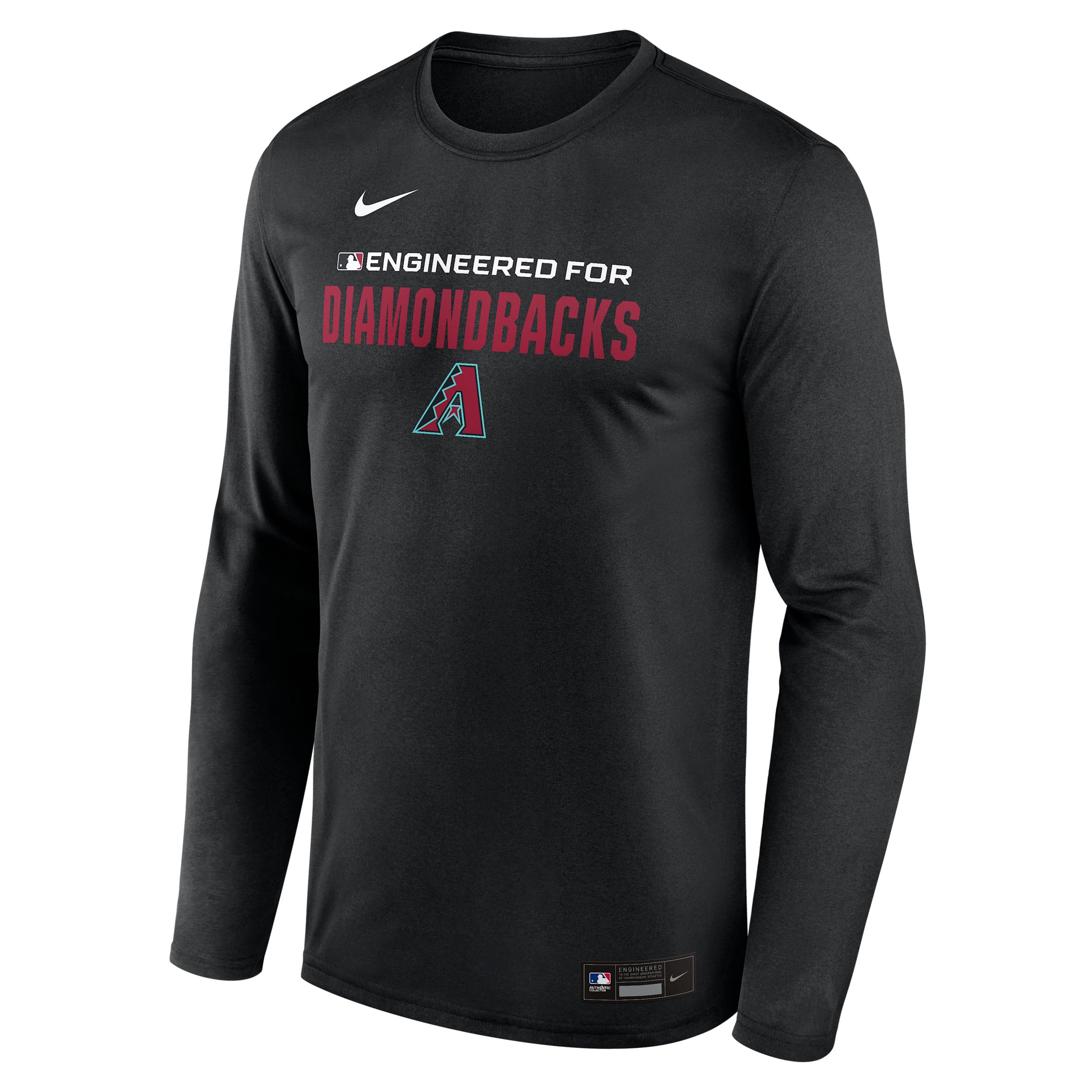 Arizona Diamondbacks Authentic Collection Team Issue Nike Men's Dri-FIT MLB Long-Sleeve T-Shirt by NIKE