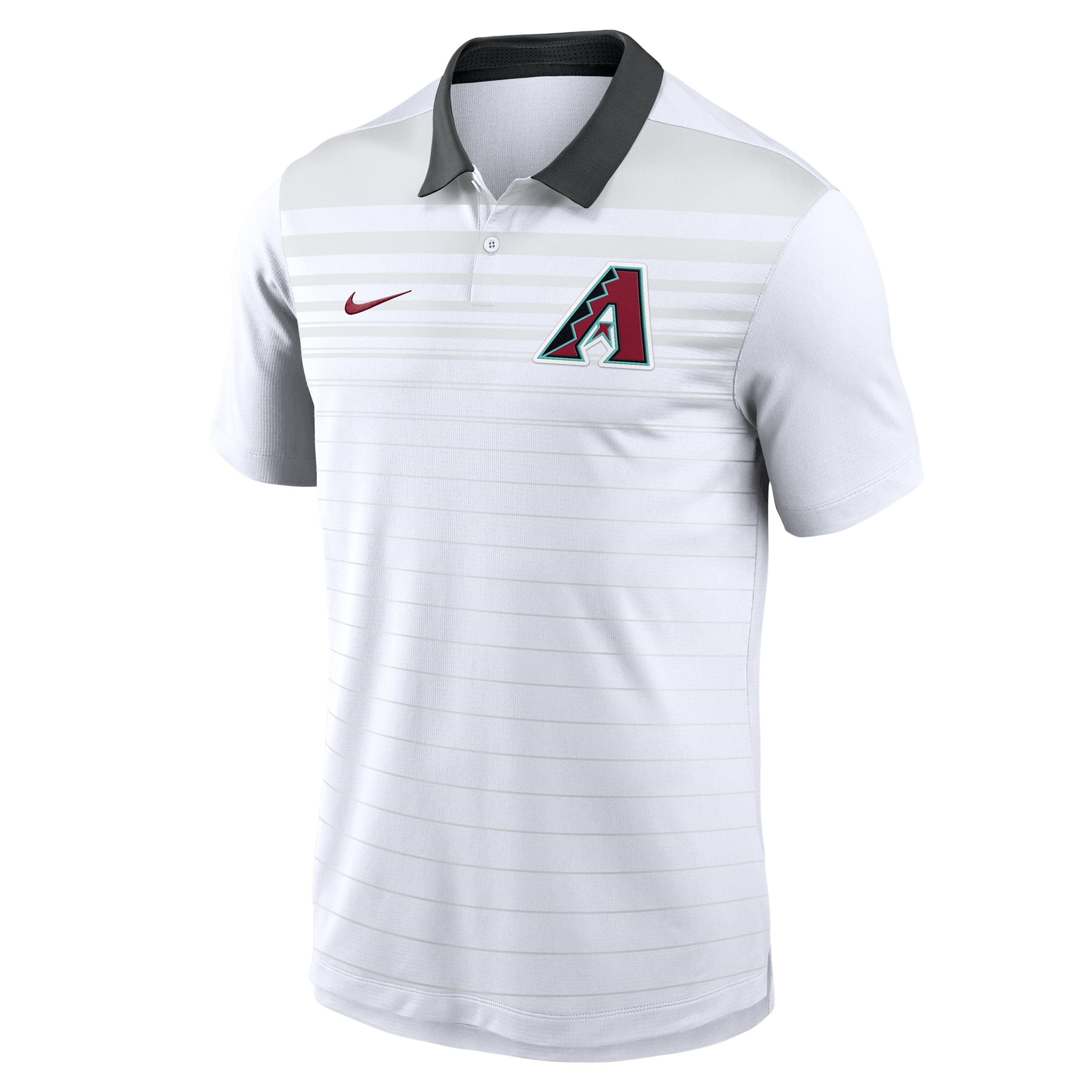 Arizona Diamondbacks Striped Vapor Nike Men's Dri-FIT MLB Polo by NIKE