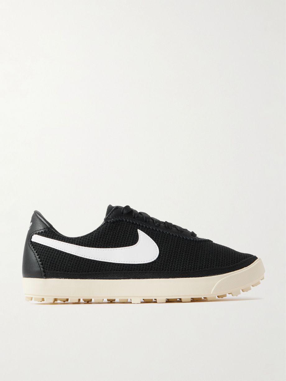 Astrograbber leather-trimmed mesh sneakers by NIKE