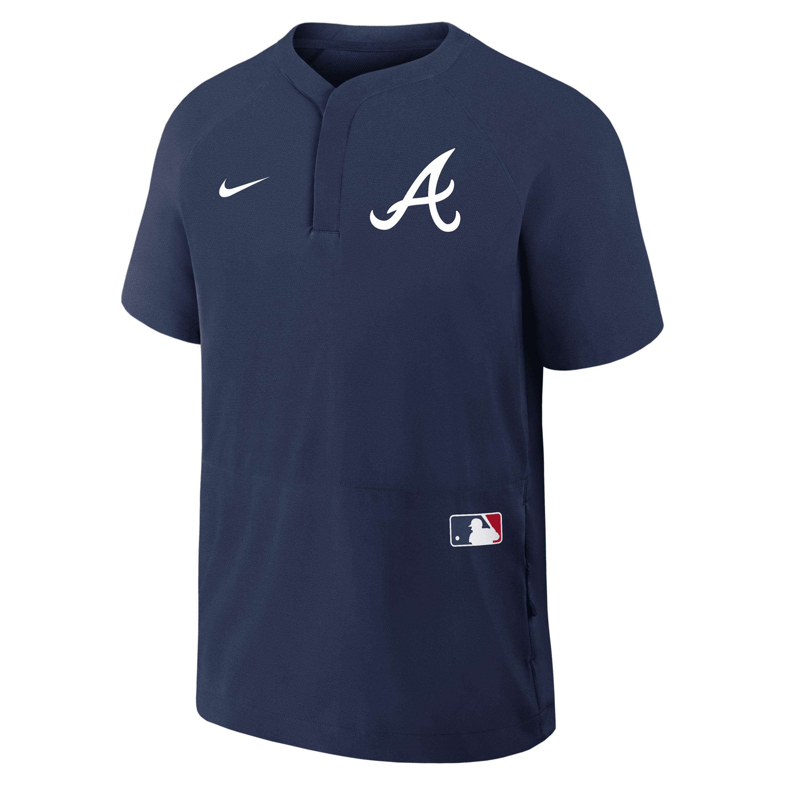Atlanta Braves Authentic Collection Nike Men's MLB Short-Sleeve Windshirt by NIKE