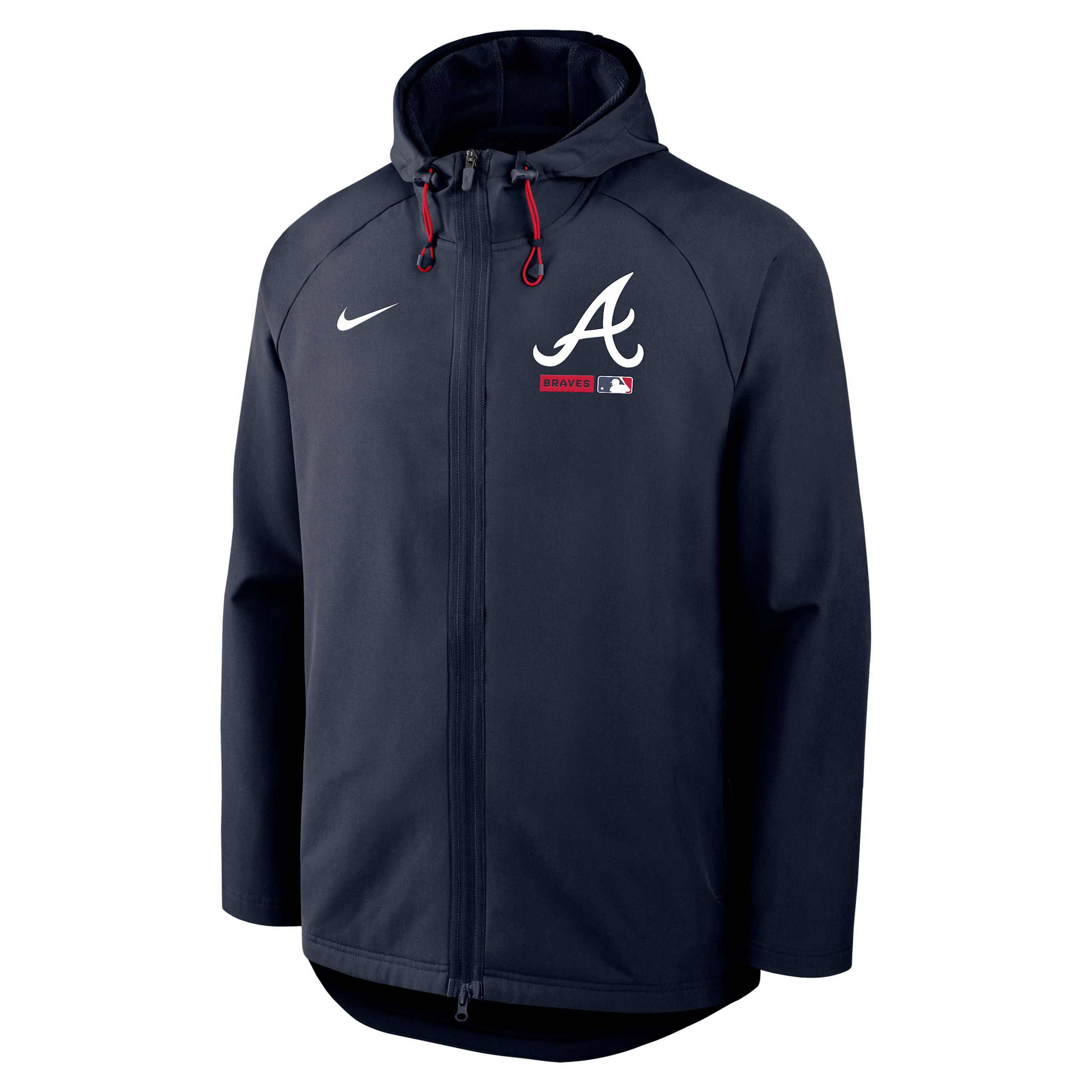 Atlanta Braves Authentic Collection Nike Men's Therma-FIT MLB Full-Zip Hooded Jacket by NIKE