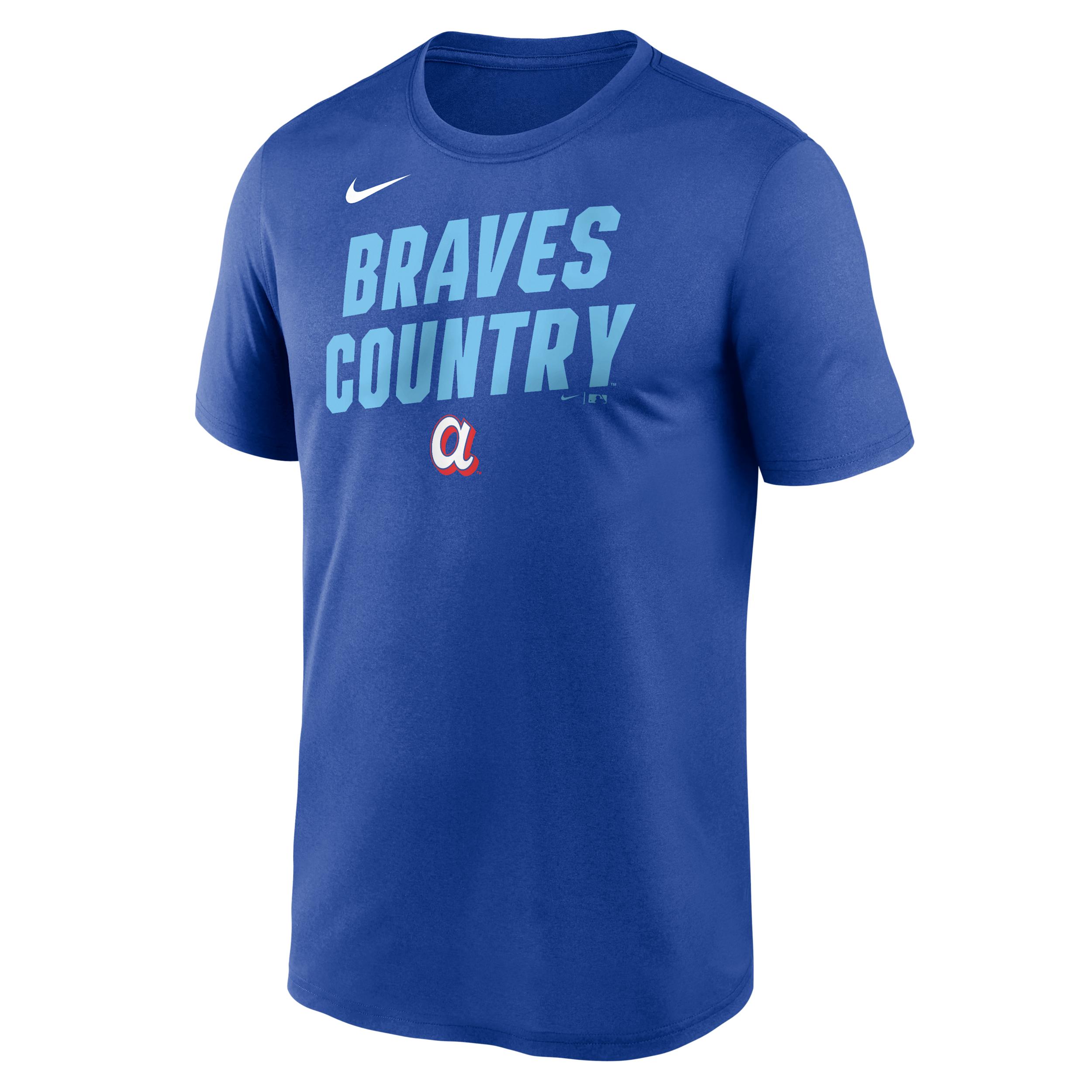 Atlanta Braves City Connect Team Phrase Script Nike Men's Dri-FIT MLB T-Shirt by NIKE