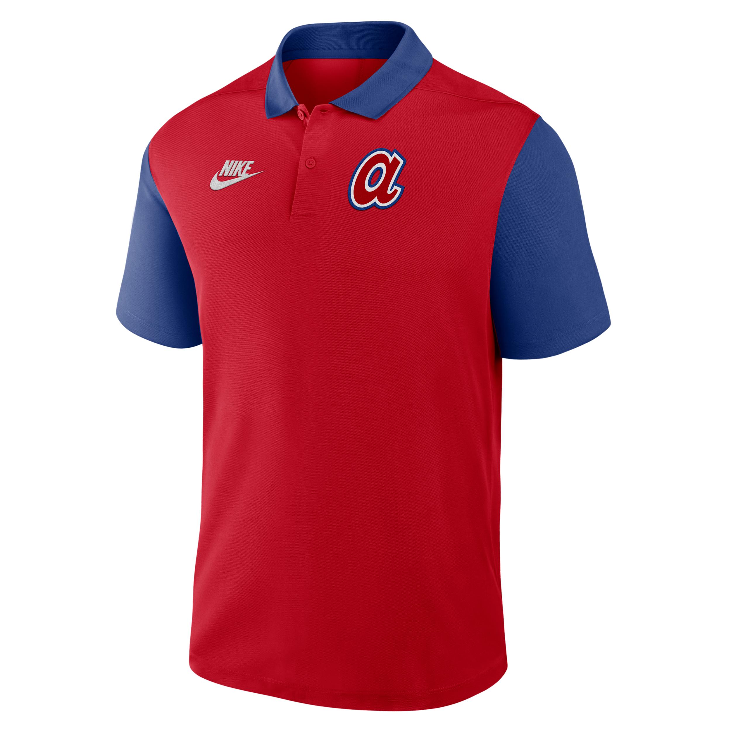 Atlanta Braves Cooperstown Victory Nike Men's Dri-FIT MLB Polo by NIKE