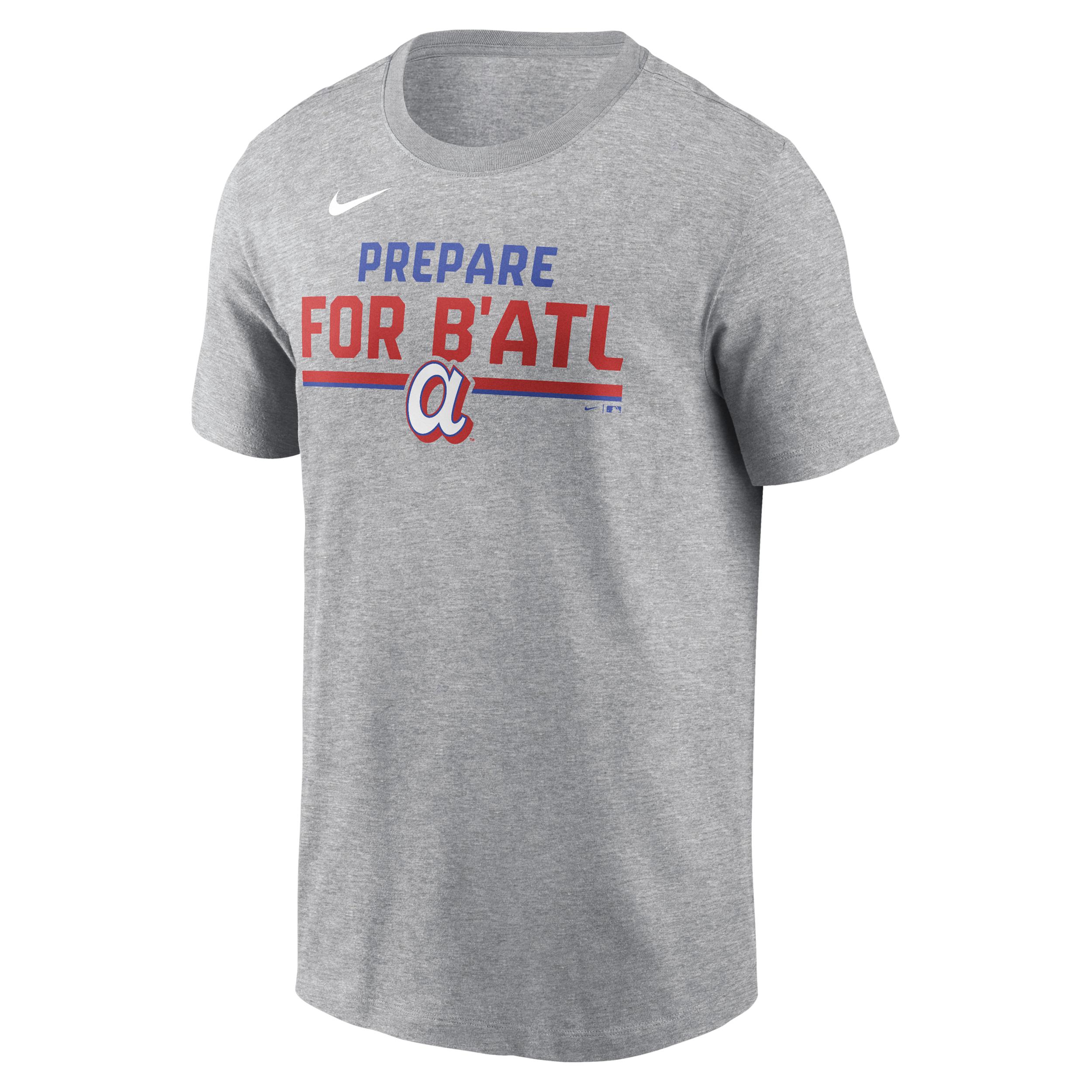 Atlanta Braves Stacked City Connect Nike Men's MLB T-Shirt by NIKE