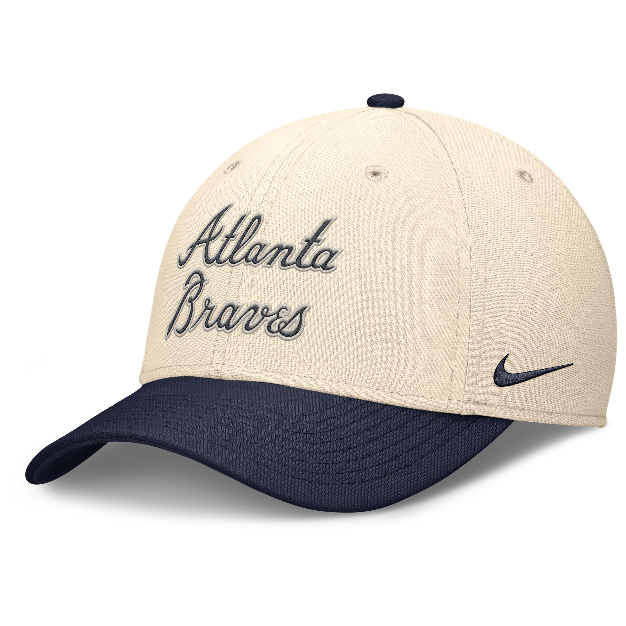 Atlanta Braves Statement Rise Swoosh Nike Men's Dri-FIT MLB Hat by NIKE