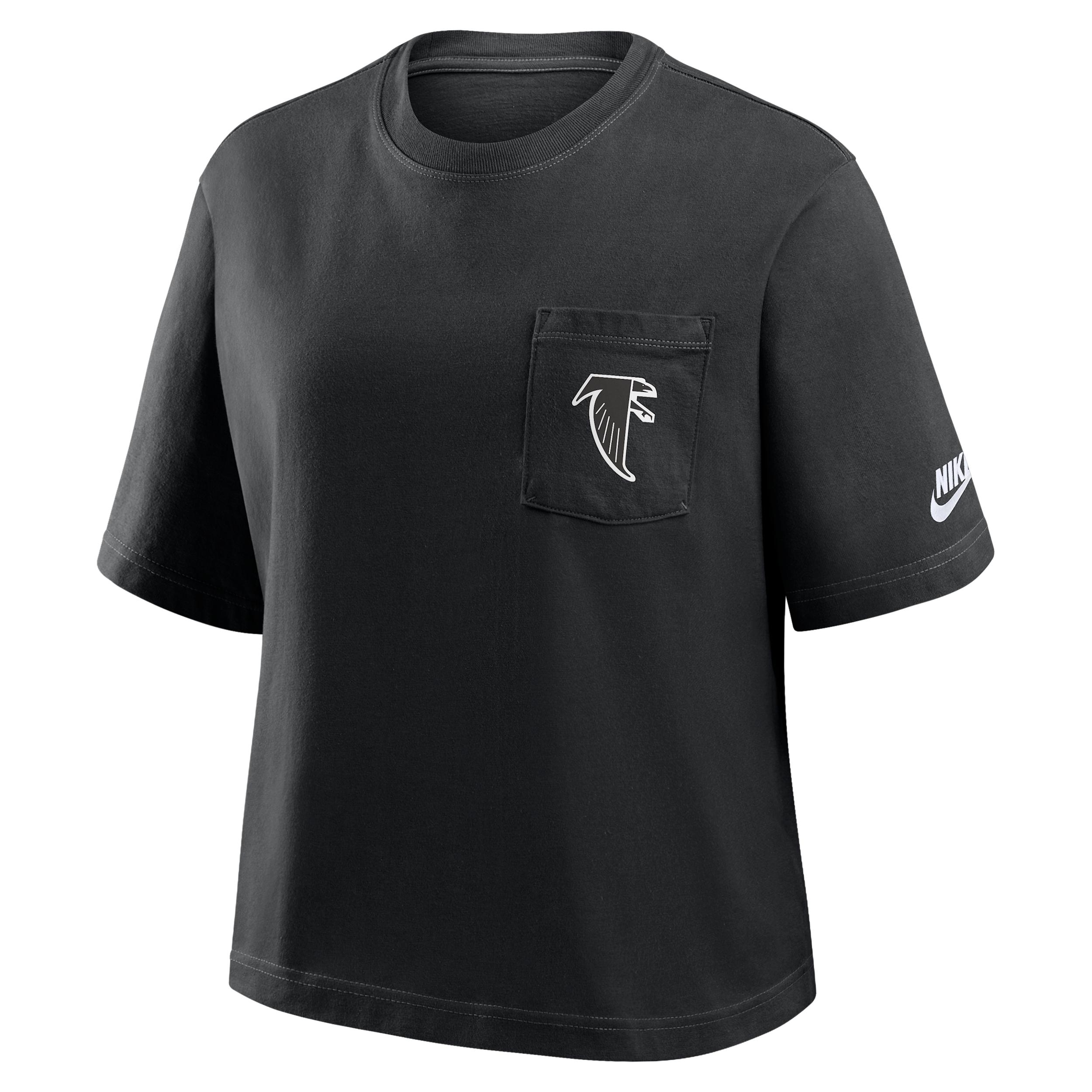 Atlanta Falcons Rewind Pocket Boxy Nike Women's NFL T-Shirt by NIKE