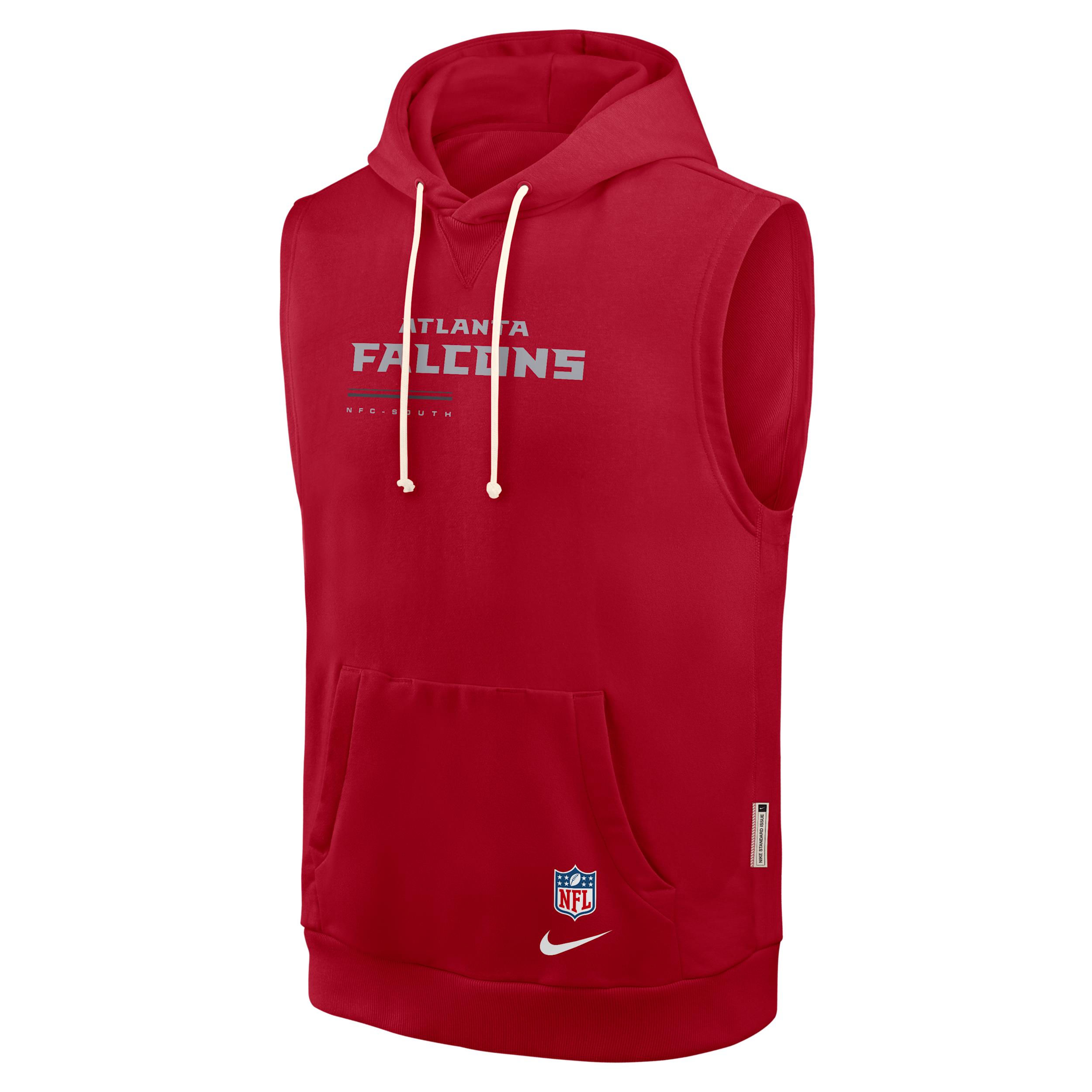Atlanta Falcons Sideline Nike Men's Dri-FIT NFL Sleeveless Pullover Hoodie by NIKE