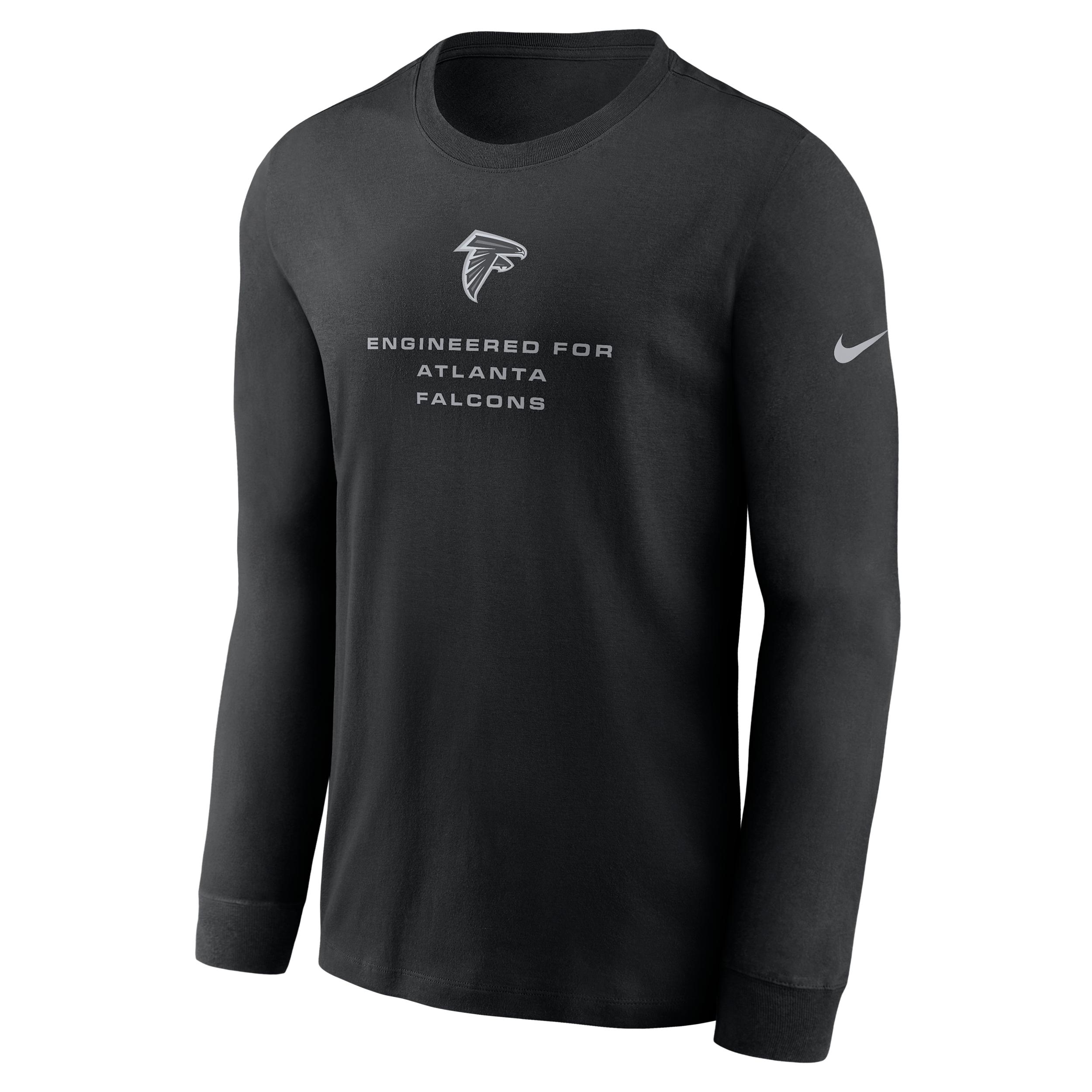 Atlanta Falcons Team Issue Nike Men's Dri-FIT NFL Long-Sleeve T-Shirt by NIKE