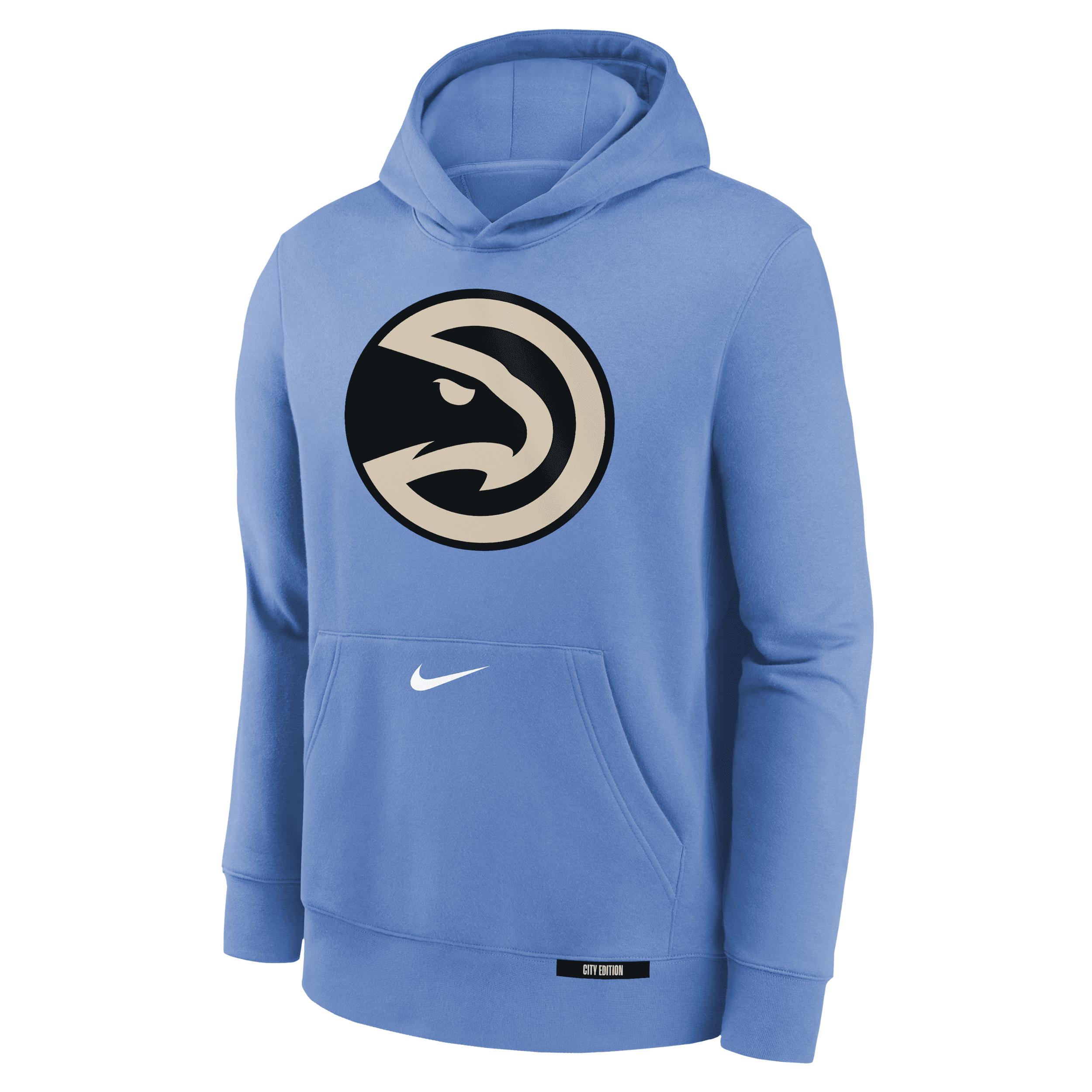 Atlanta Hawks Club City Edition Big Kids' Nike NBA Pullover Hoodie by NIKE