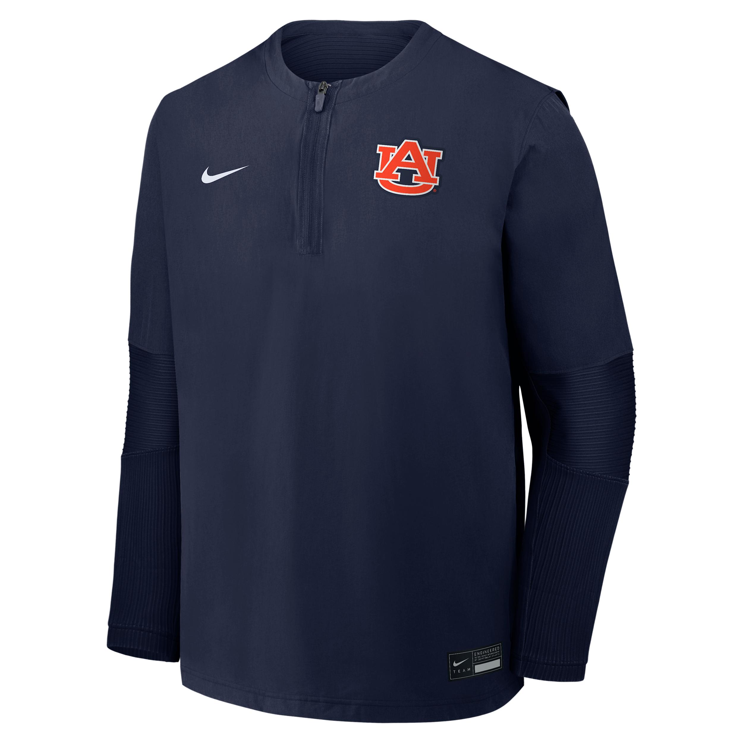 Auburn Dugout Nike Men's Dri-FIT College 1/4-Zip Long-Sleeve Windshirt by NIKE