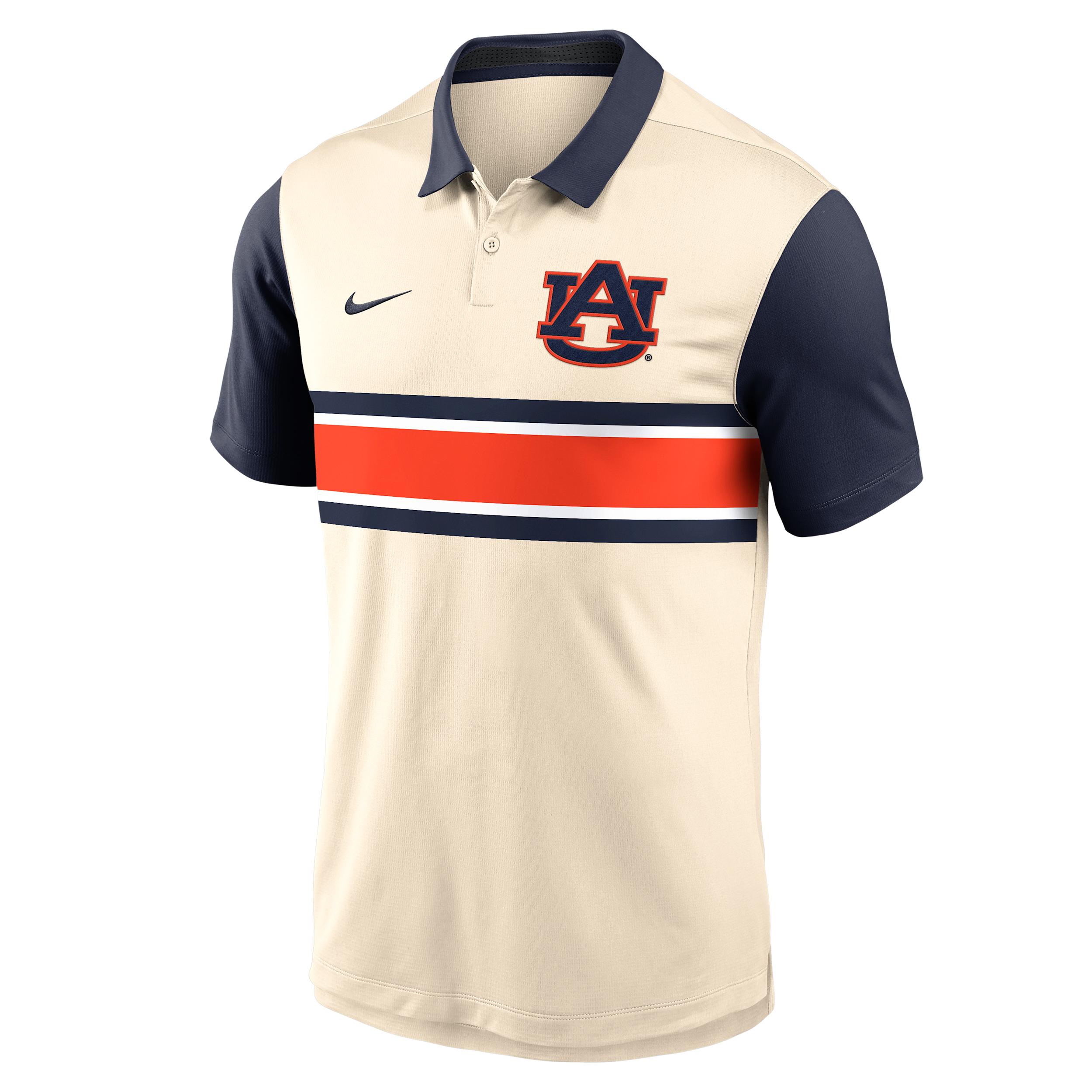 Auburn Vapor Primary Logo Nike Men's Dri-FIT College Polo by NIKE
