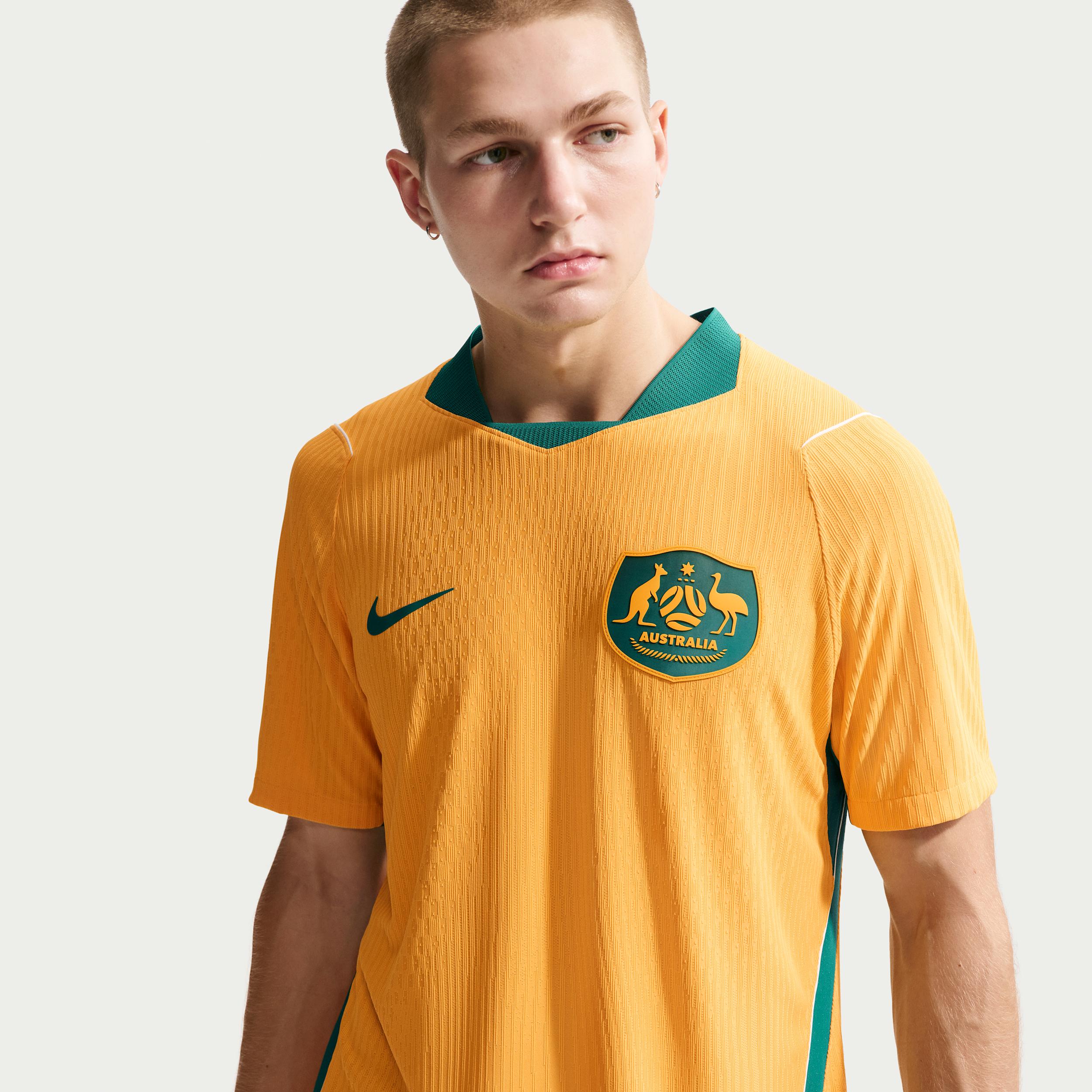 Australia 2026 Match Home Nike Men's Aero-FIT Soccer Authentic Jersey by NIKE