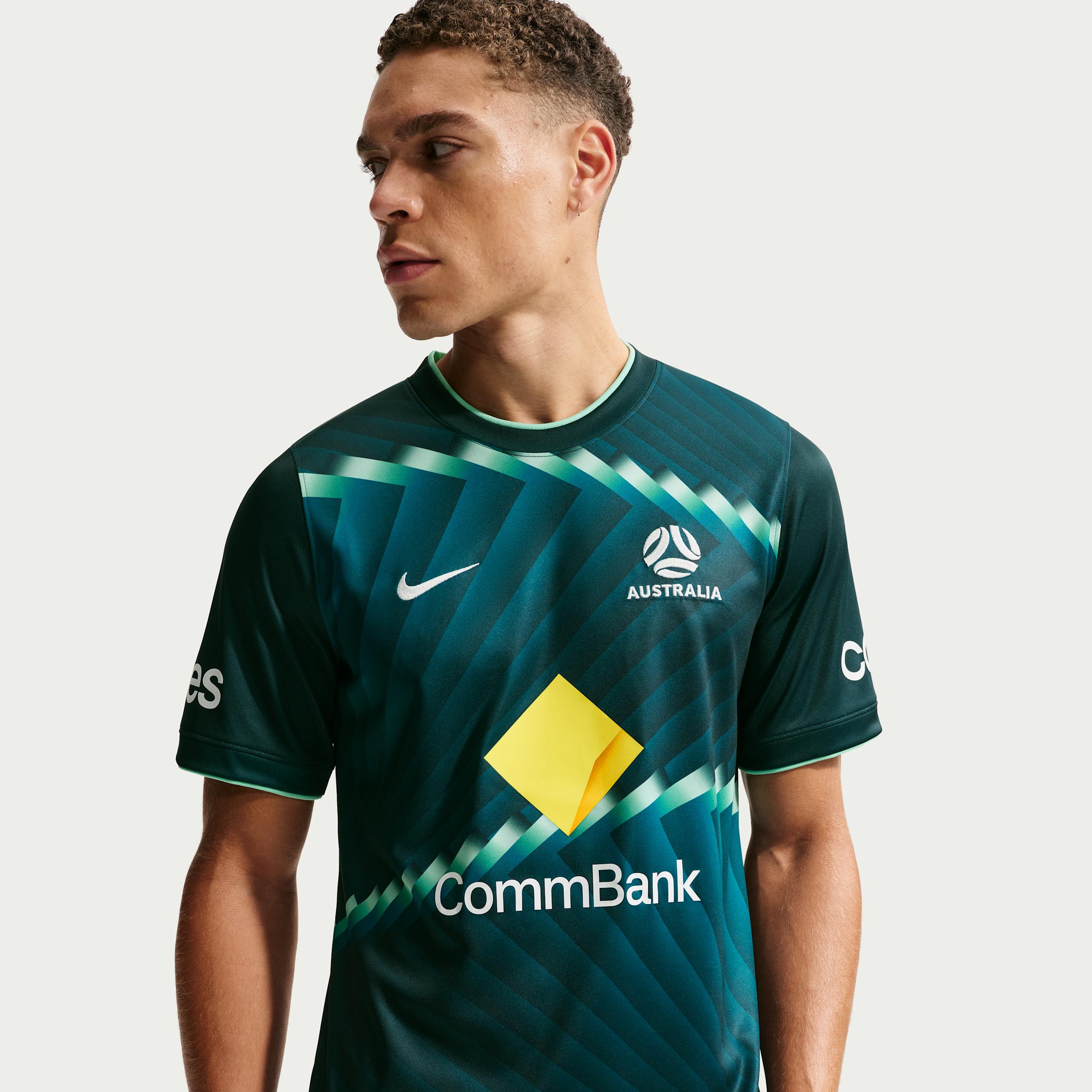 Australia Academy Pro Nike Men's Dri-FIT Soccer Pre-Match Short-Sleeve Top by NIKE