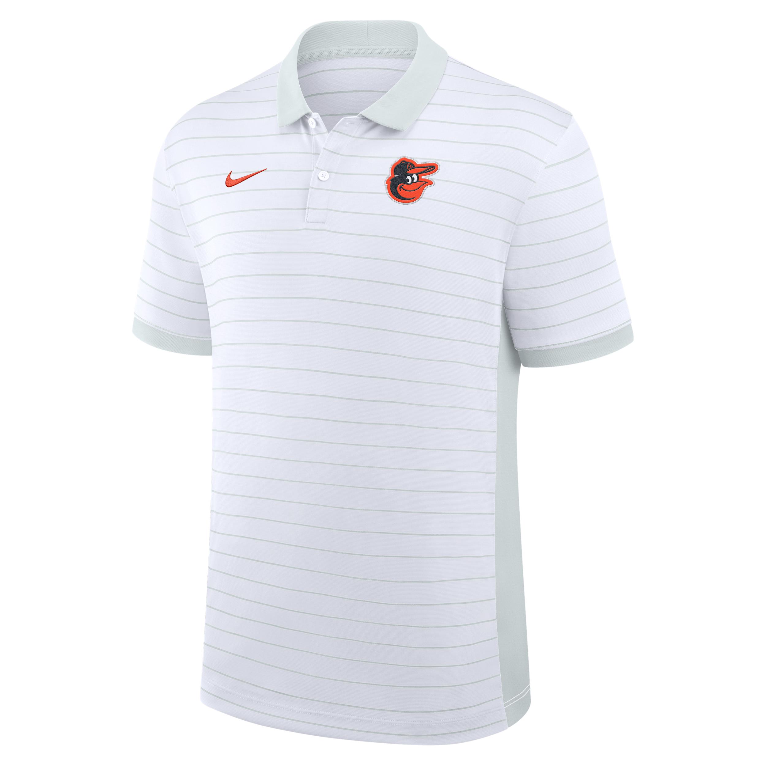 Baltimore Orioles Authentic Collection Striped Victory Nike Men's Dri-FIT MLB Polo by NIKE