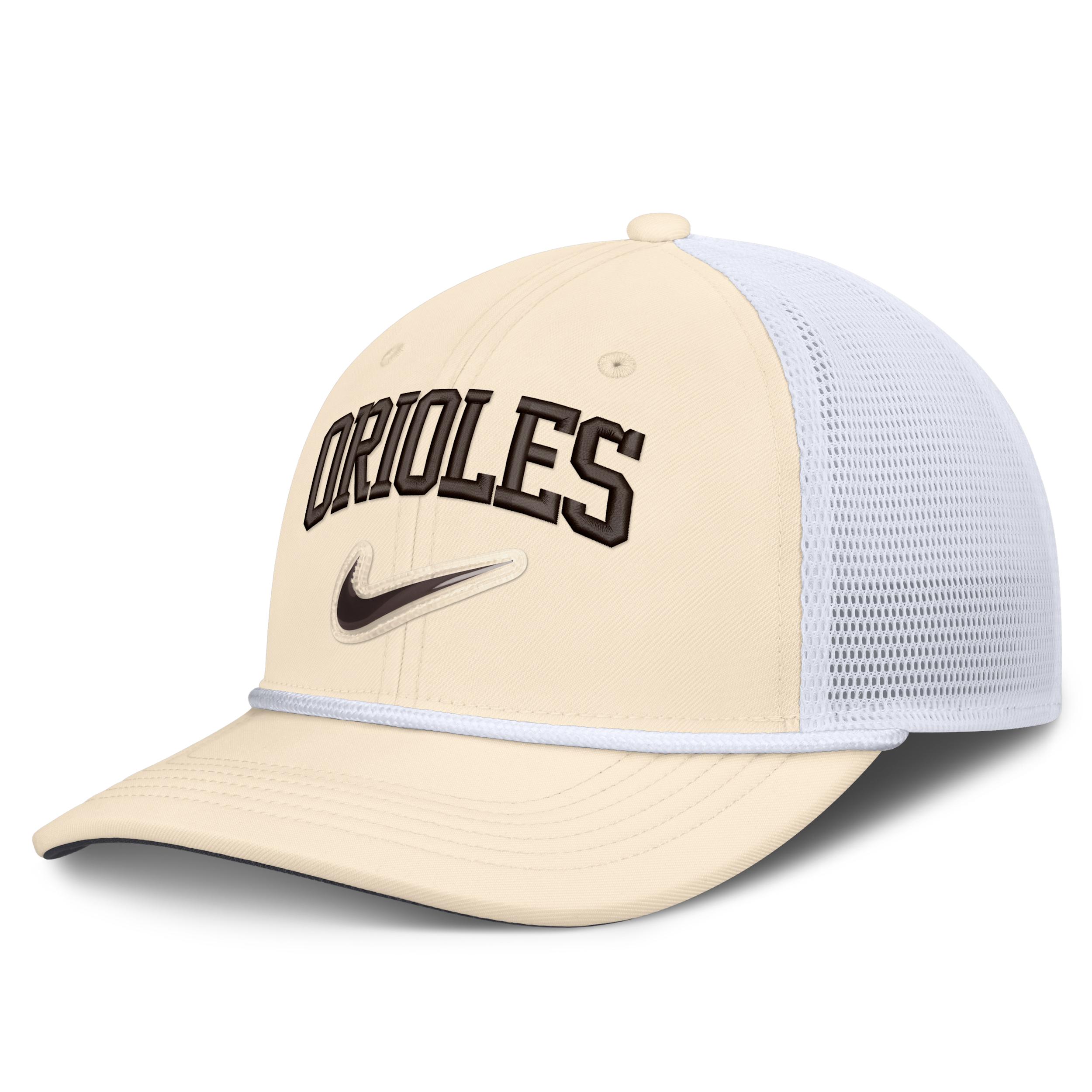 Baltimore Orioles Rise Nike Men's Dri-FIT MLB Trucker Adjustable Hat by NIKE